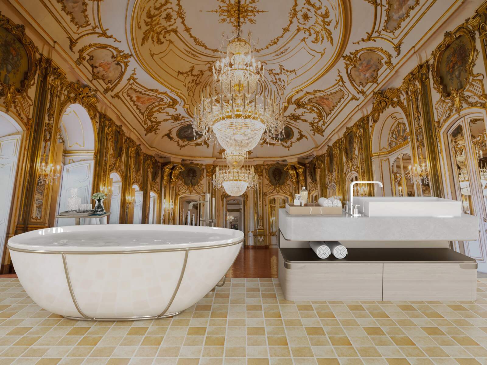 Фотошпалери Проект палацу Queluz