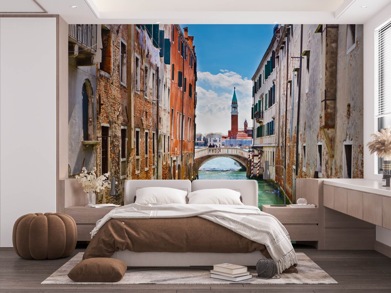 Фотошпалери вид на венеціанський замок з каналу