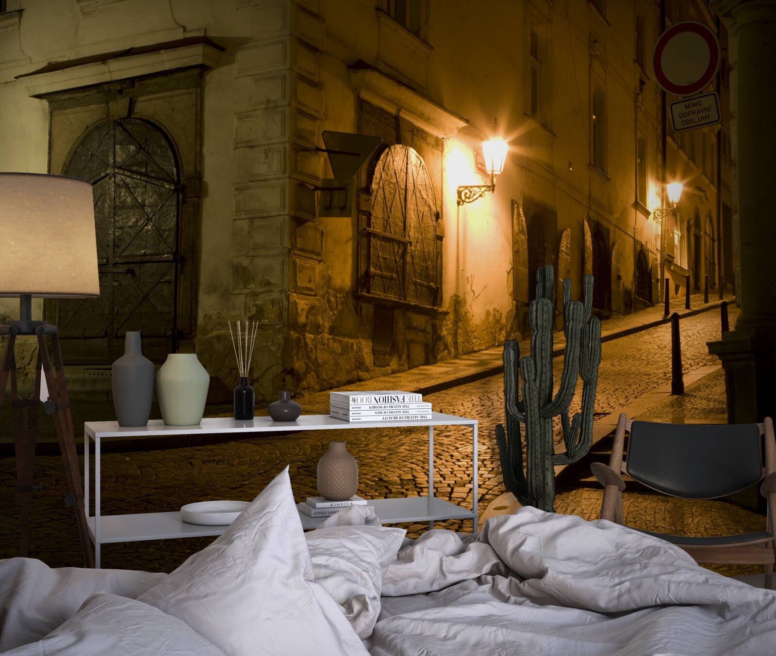 Фотошпалери стара прага під покровом темряви