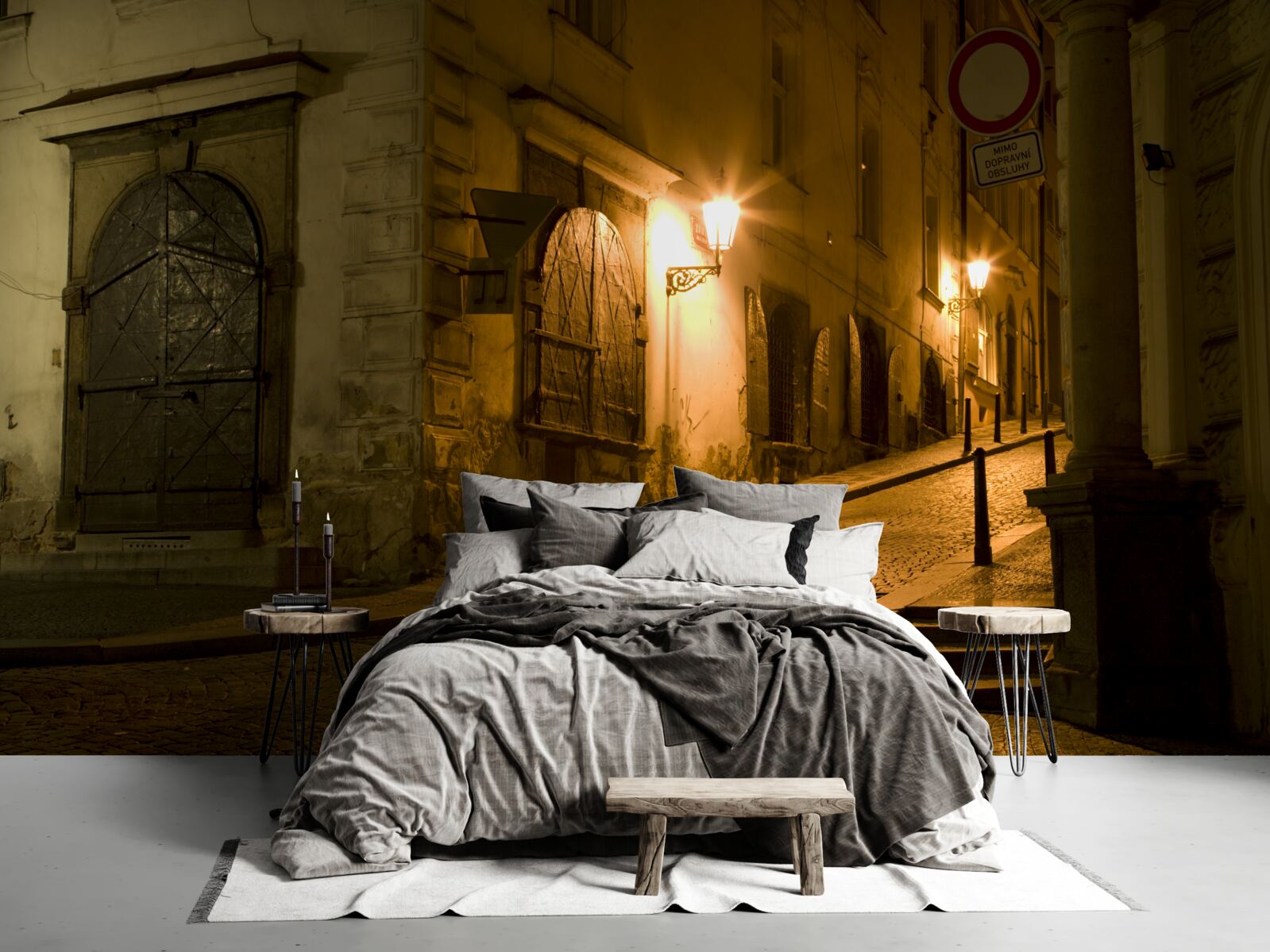 Фотошпалери стара прага під покровом темряви