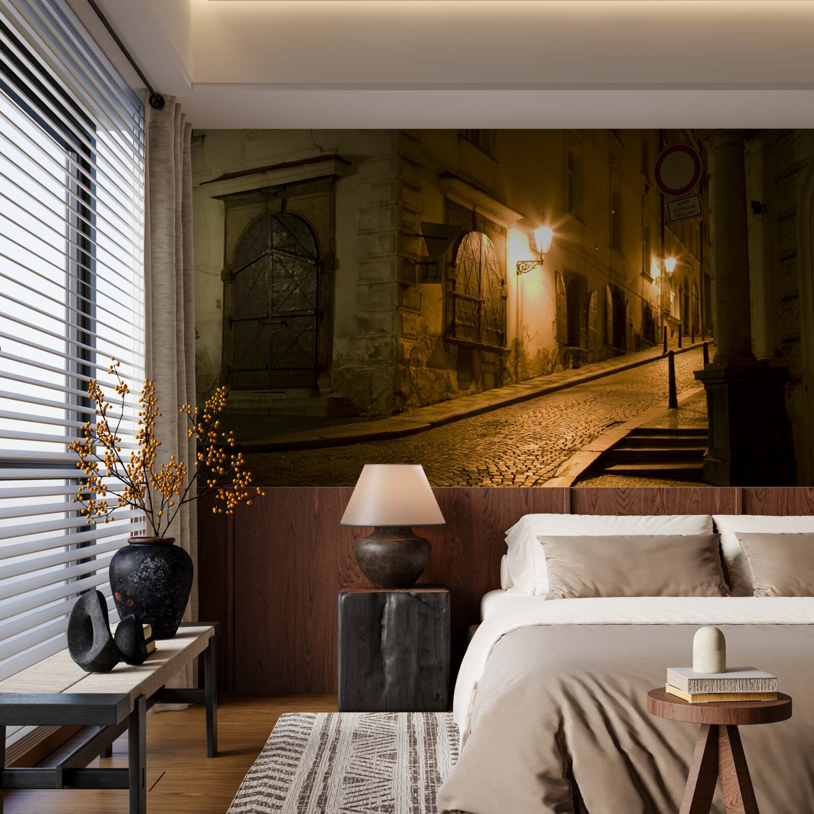 Фотошпалери стара прага під покровом темряви