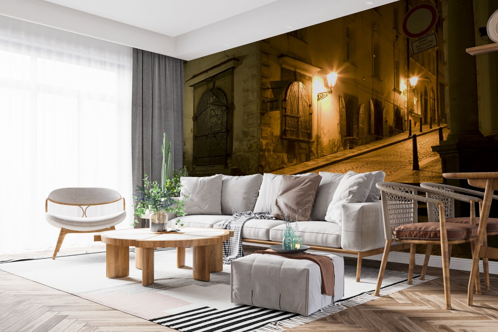 Фотошпалери стара прага під покровом темряви