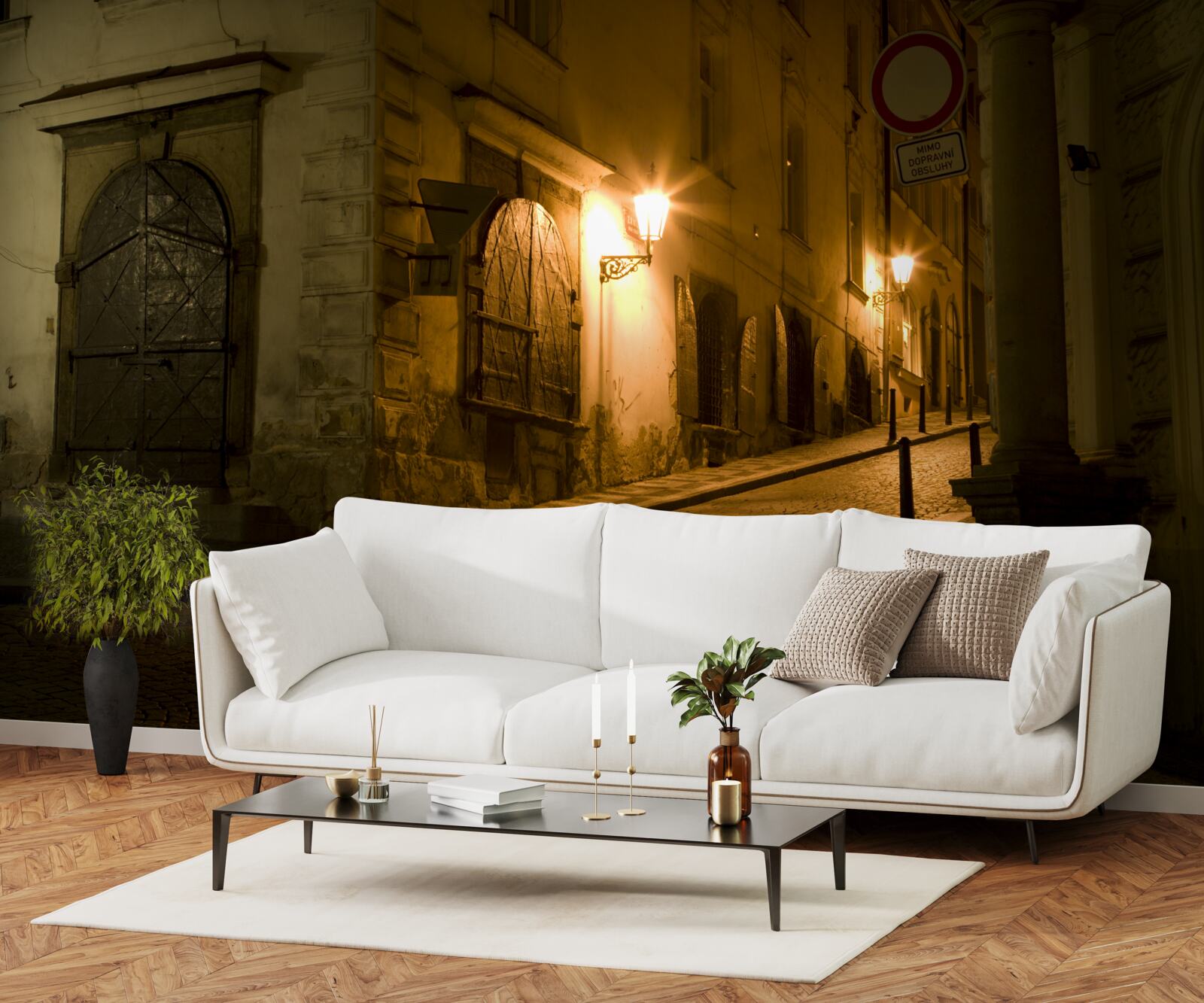 Фотошпалери стара прага під покровом темряви