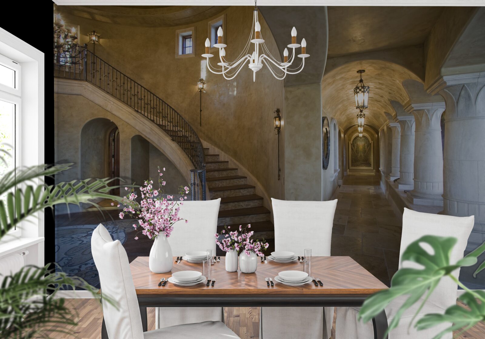 Фотошпалери використання мармуру в дизайні житлової архітектури