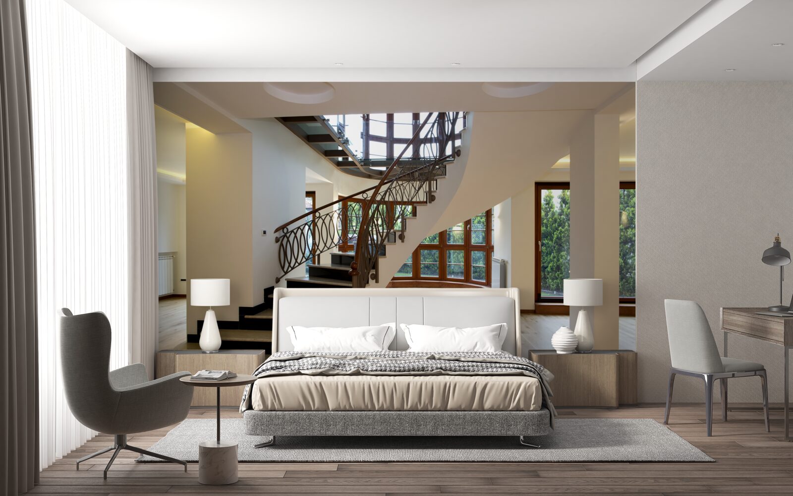 Фотошпалери вестибюль з парадними сходами