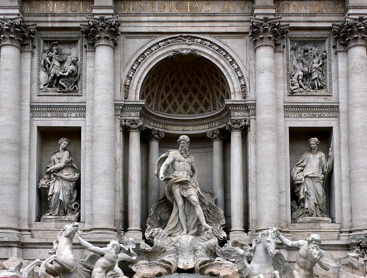 Фотошпалери треби фонтанних статуй