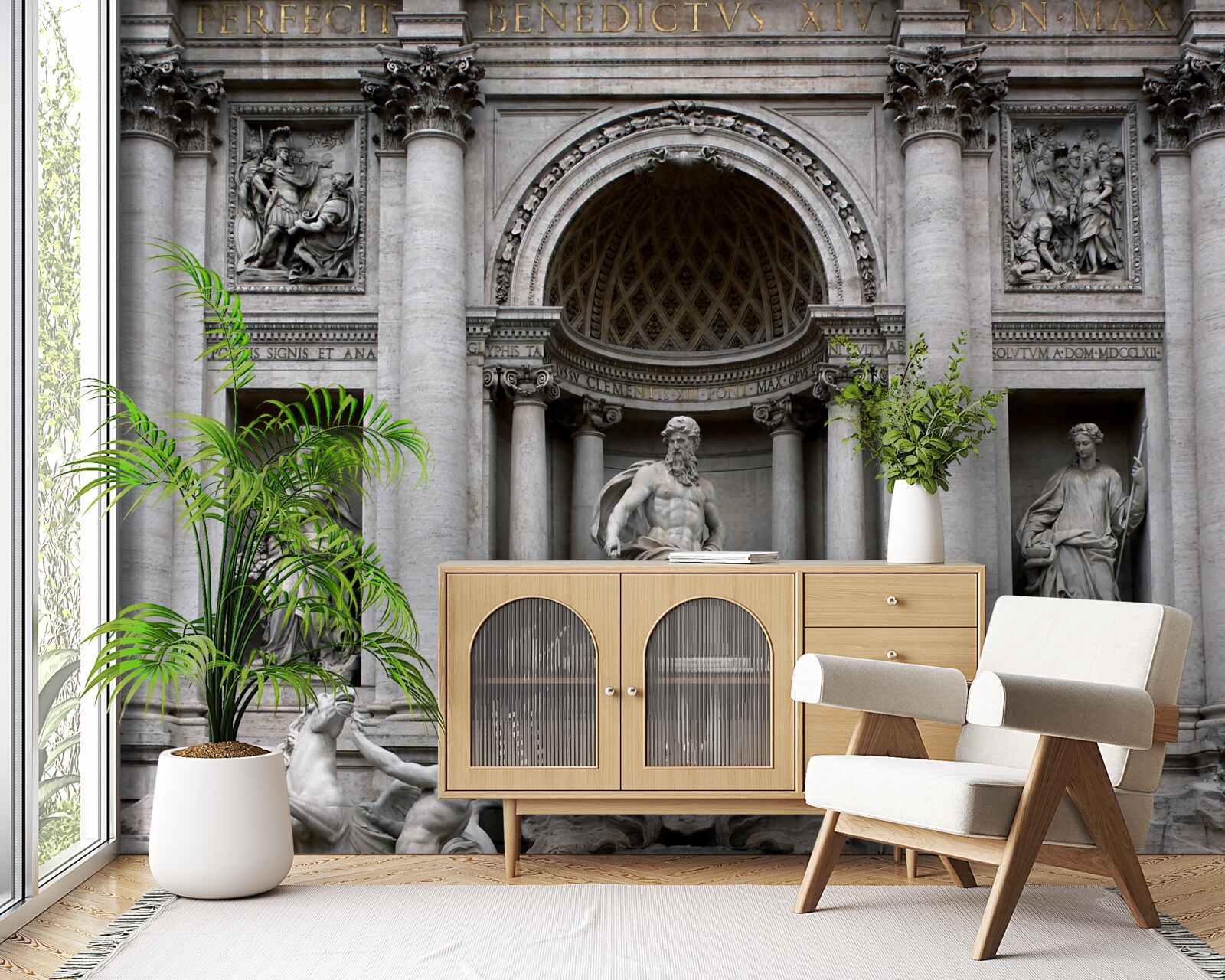 Фотошпалери треби фонтанних статуй