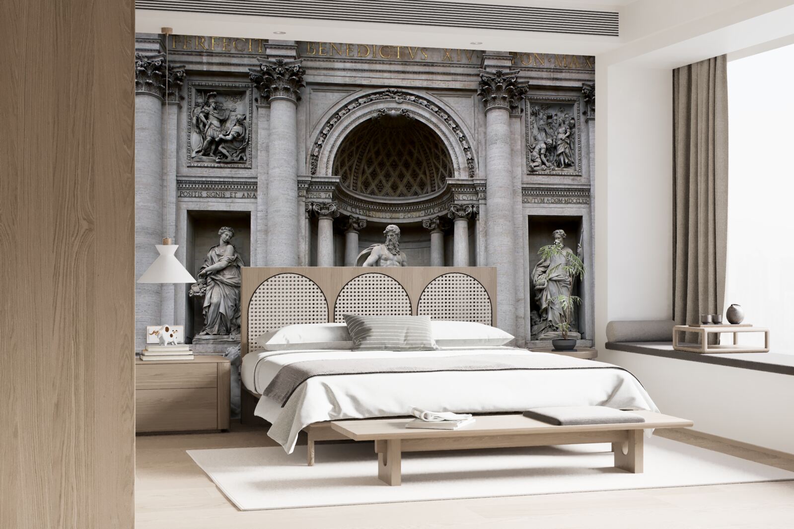 Фотошпалери треби фонтанних статуй