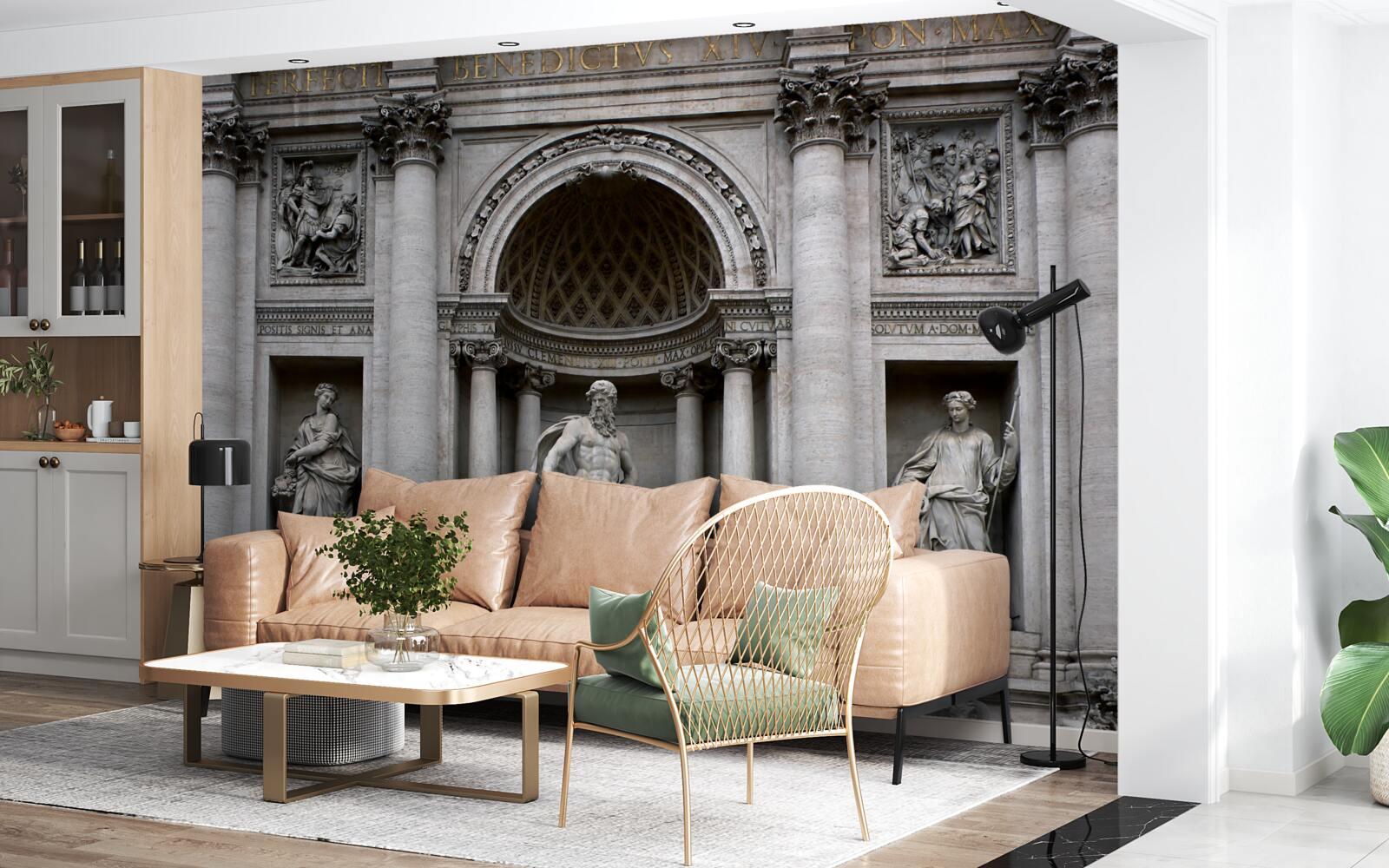 Фотошпалери треби фонтанних статуй