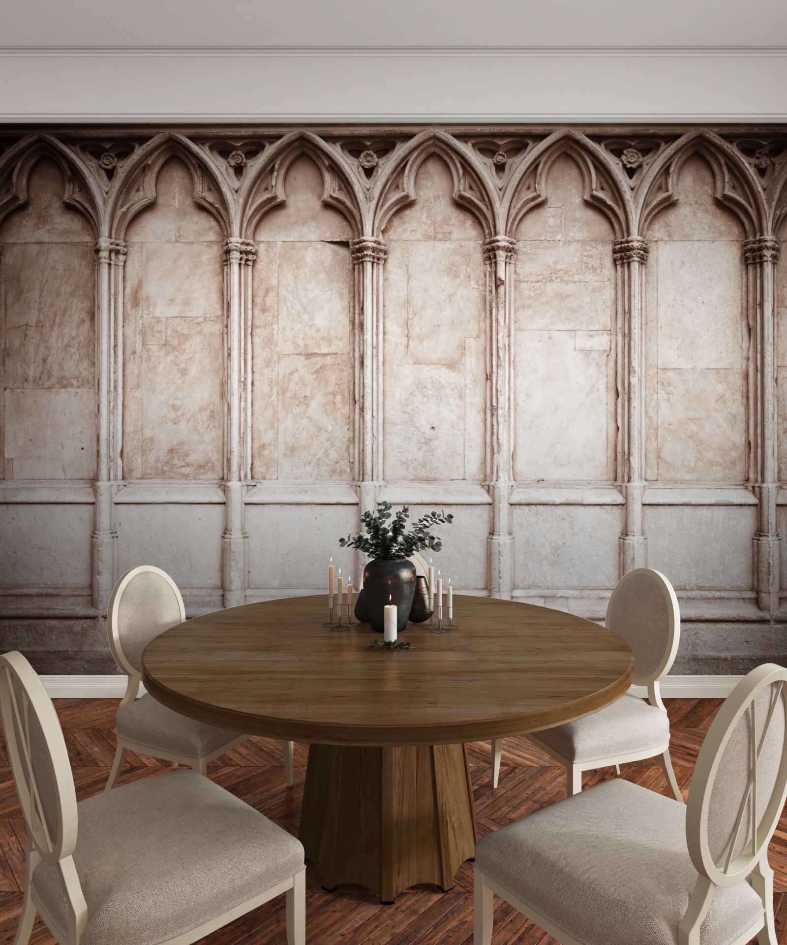 Фотошпалери кам'яні арки в готичному стилі