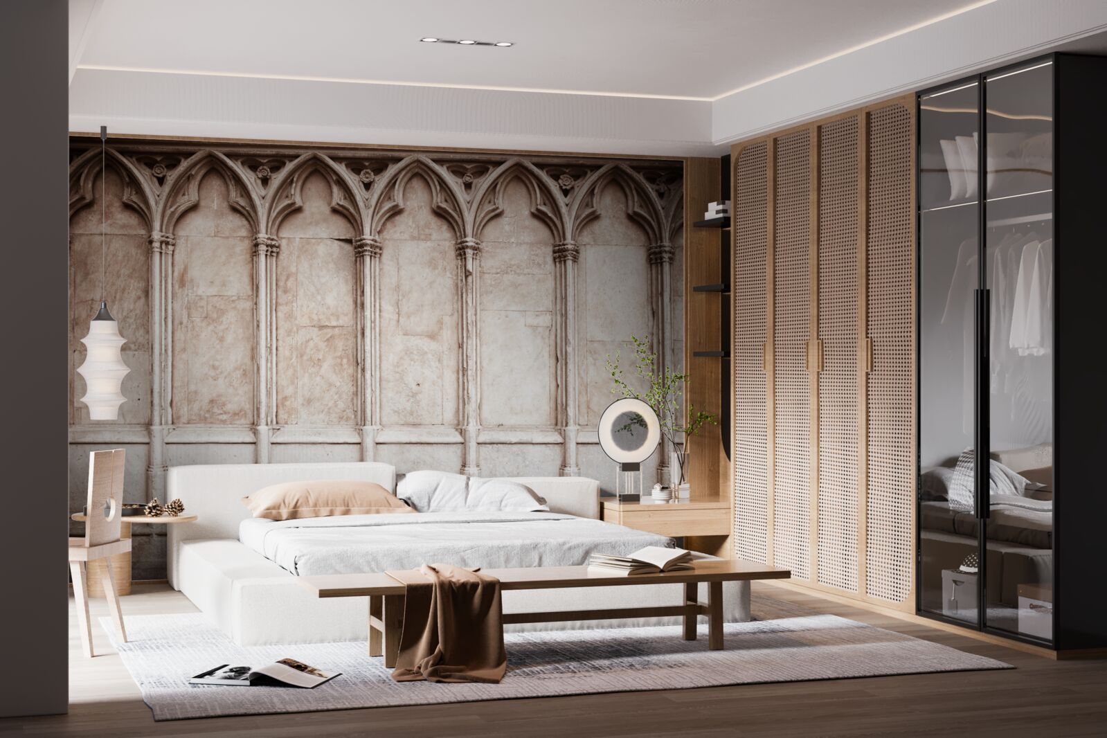 Фотошпалери кам'яні арки в готичному стилі