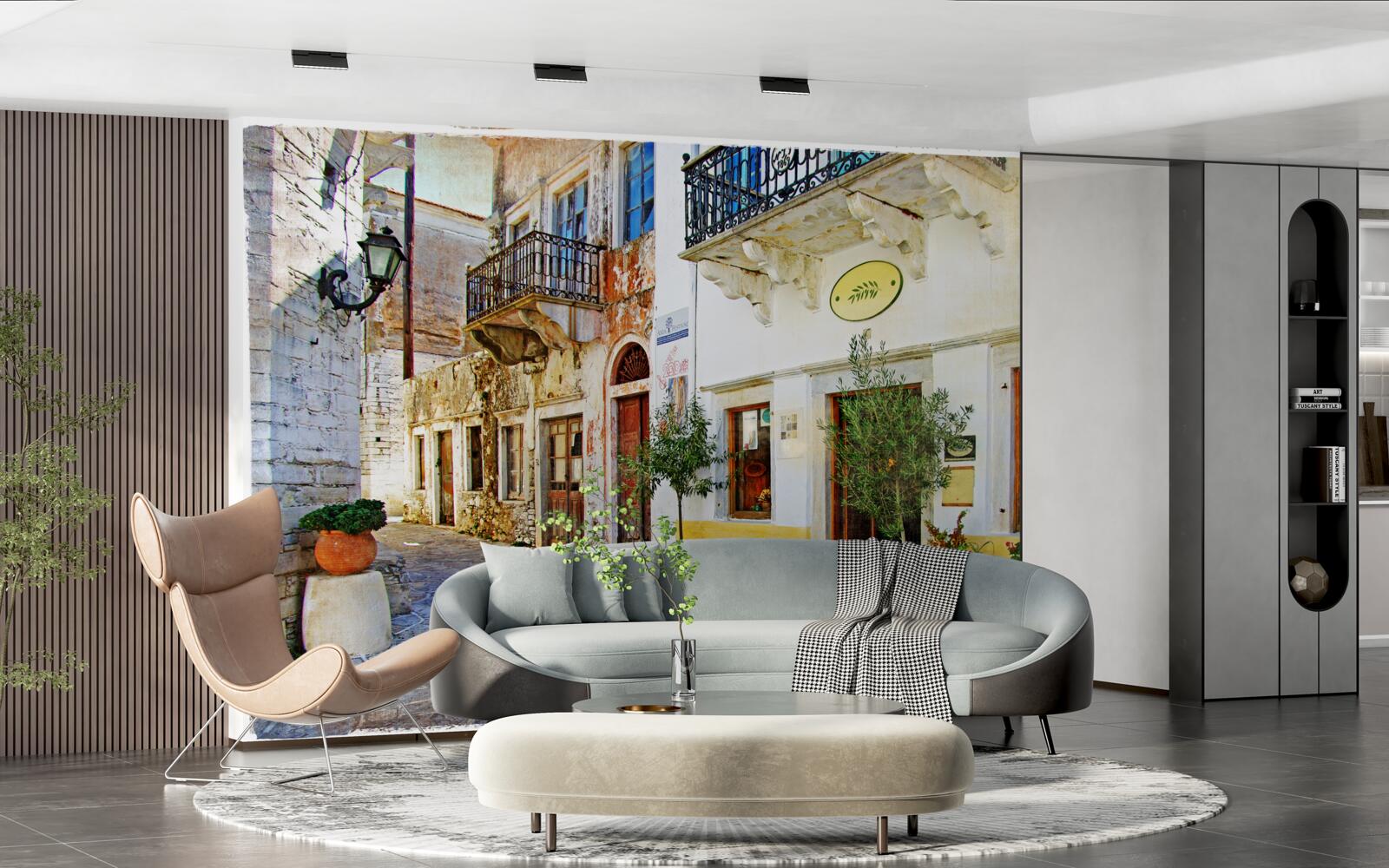 Фотошпалери магазин на старовинній торговій вулиці