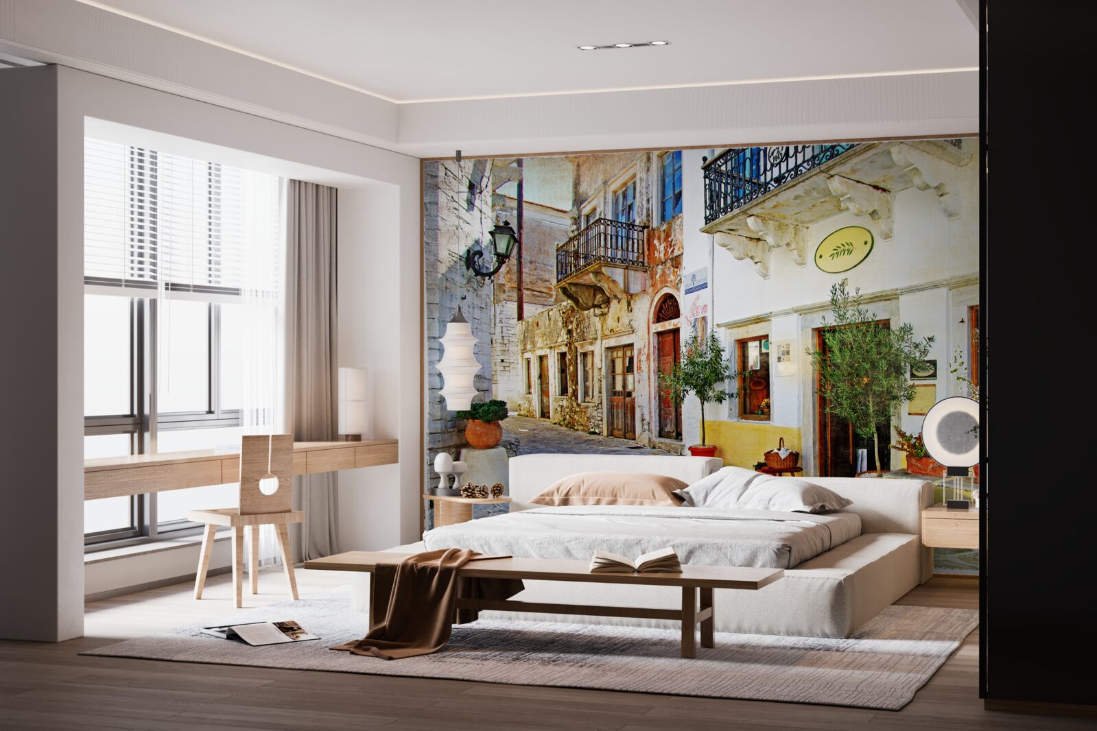 Фотошпалери магазин на старовинній торговій вулиці