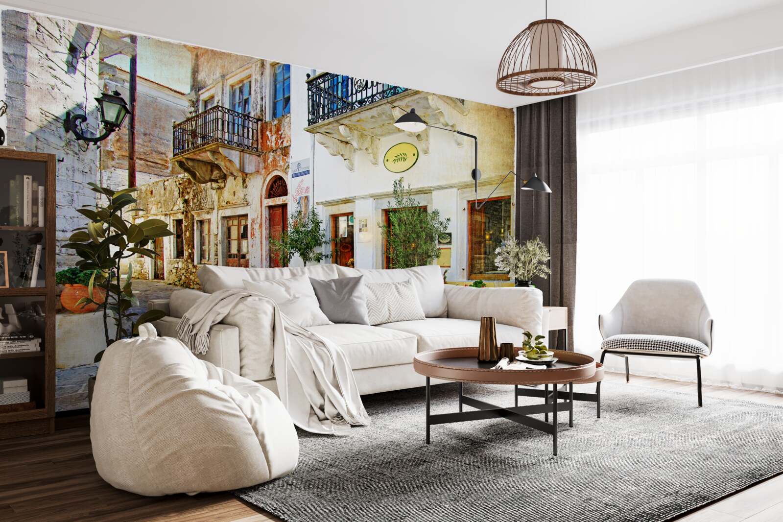 Фотошпалери магазин на старовинній торговій вулиці