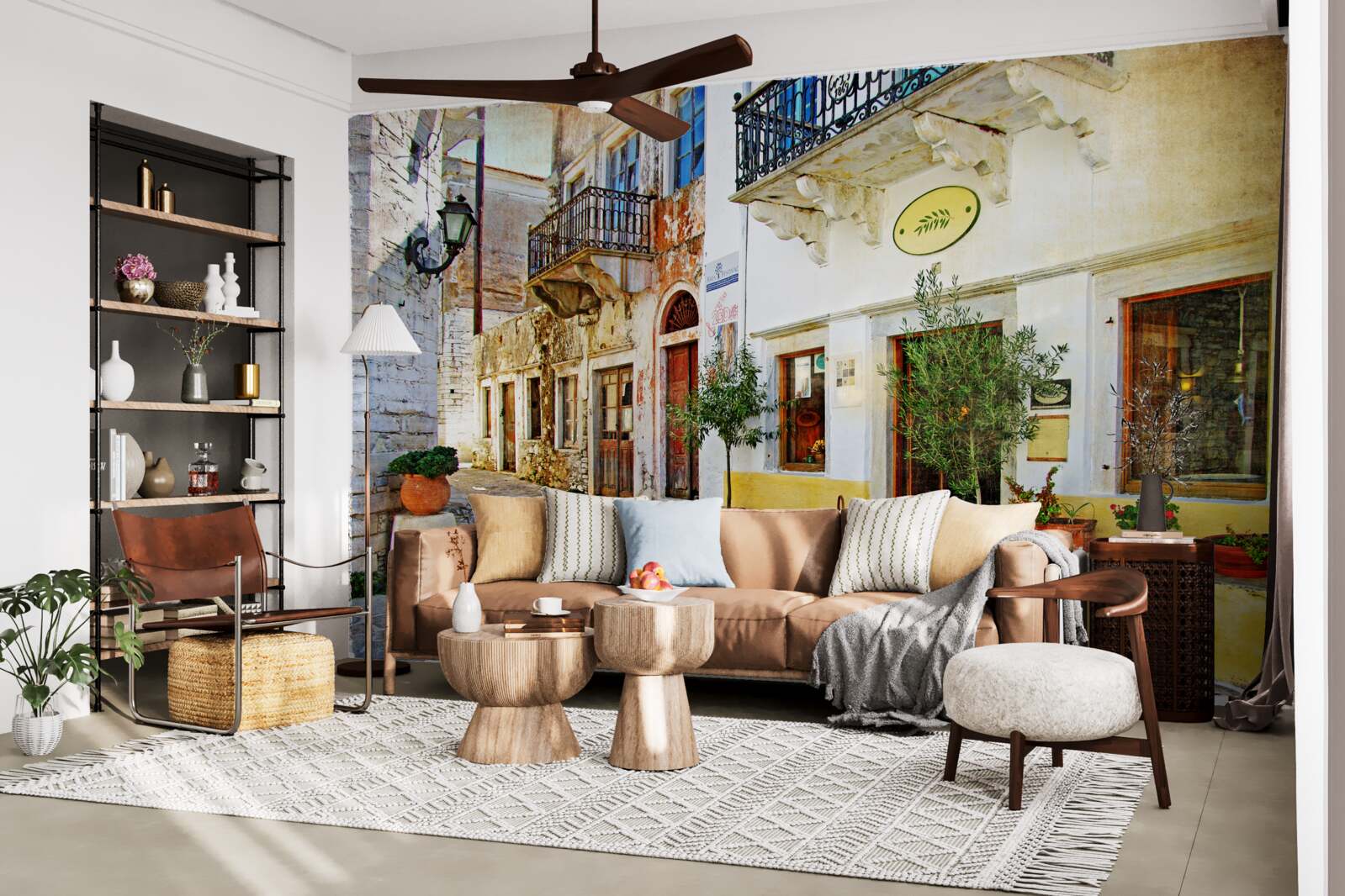 Фотошпалери магазин на старовинній торговій вулиці