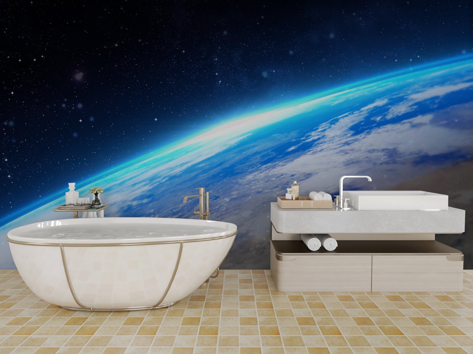 Фотошпалери земну поверхню з космосу