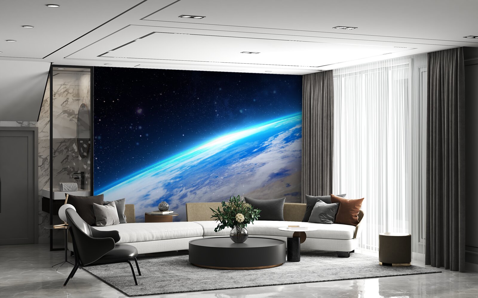 Фотошпалери земну поверхню з космосу