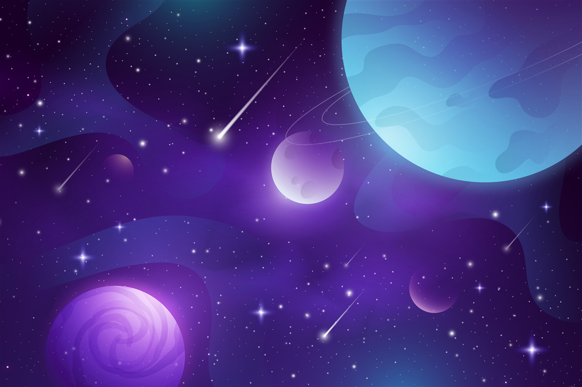 Фотошпалери зірки та планети у Всесвіті