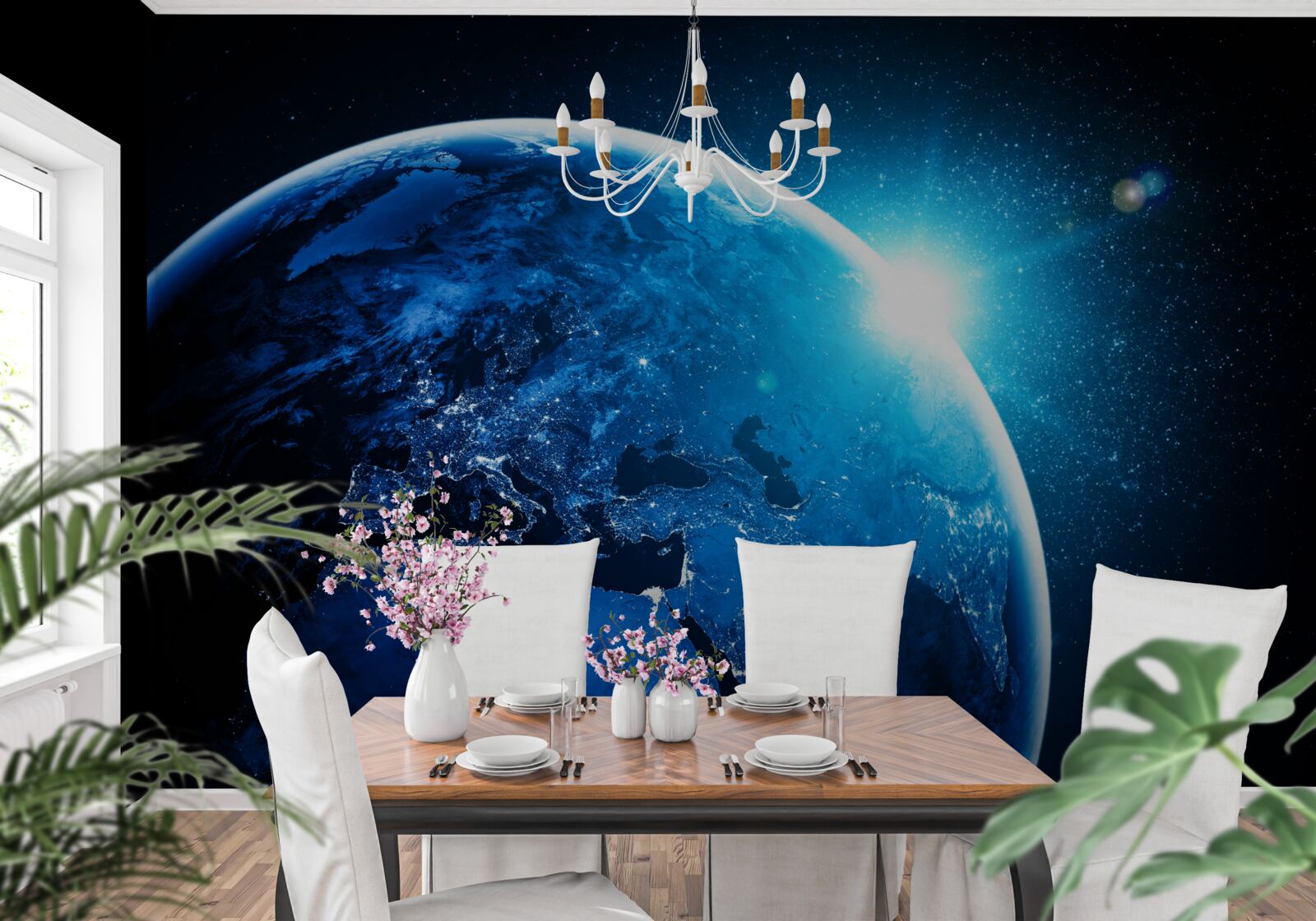 Фотошпалери холодний світанок огорнув землю