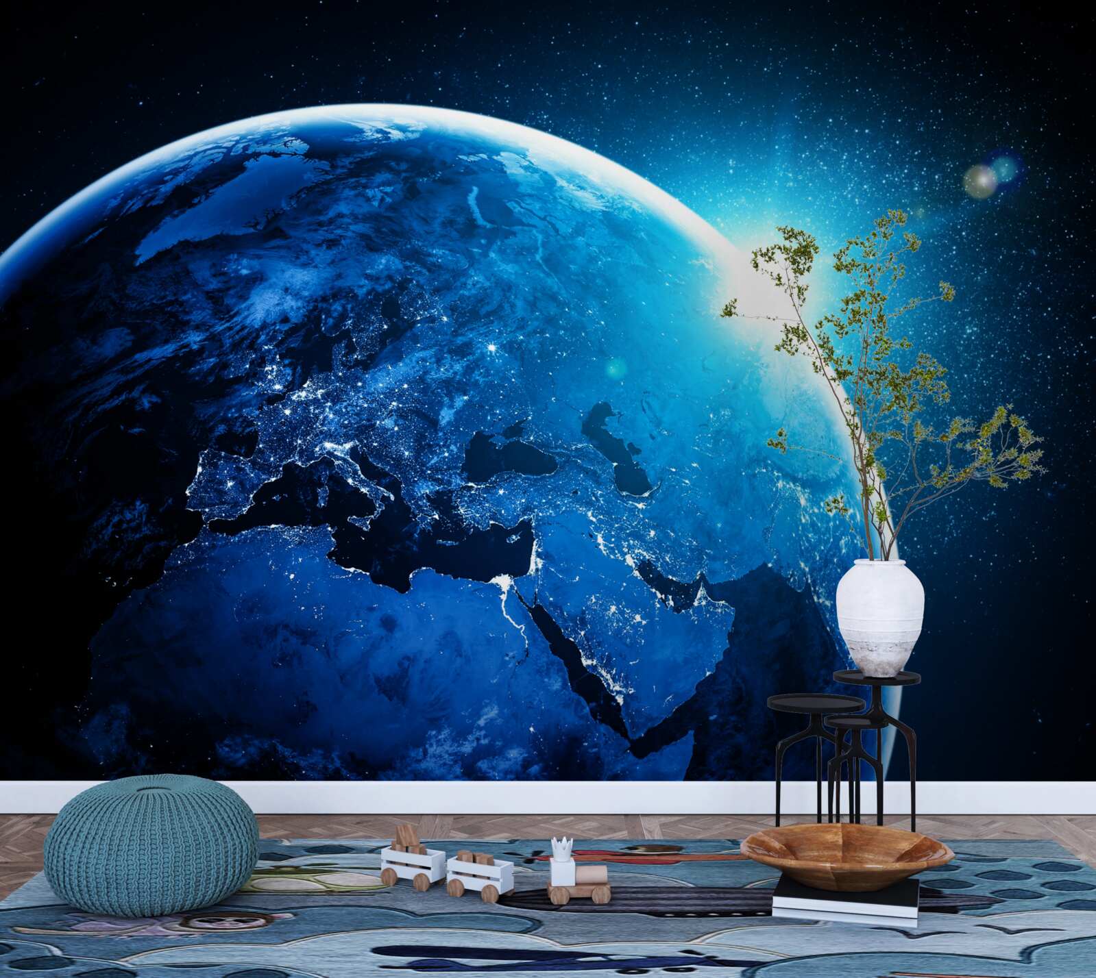 Фотошпалери холодний світанок огорнув землю