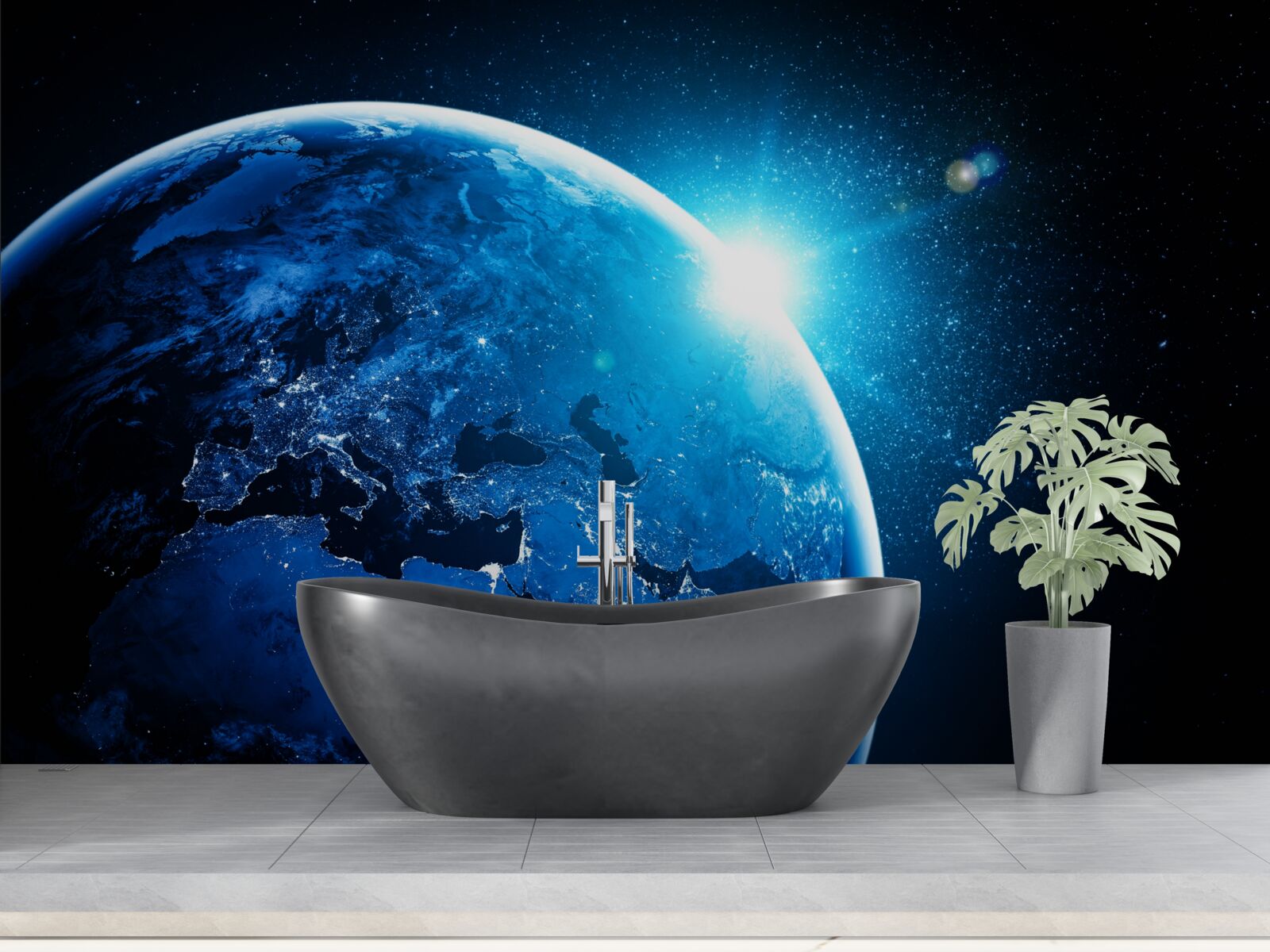 Фотошпалери холодний світанок огорнув землю