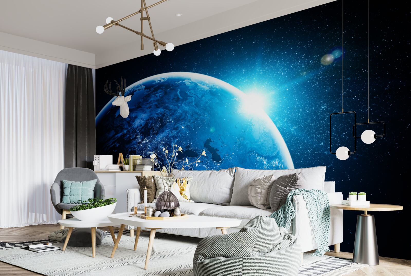 Фотошпалери холодний світанок огорнув землю