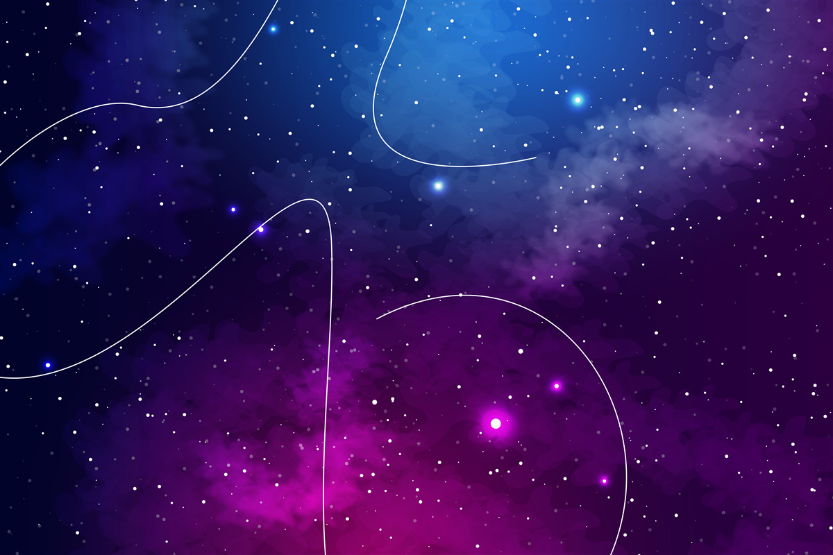 Фотошпалери ніч занурилася в космічну темряву