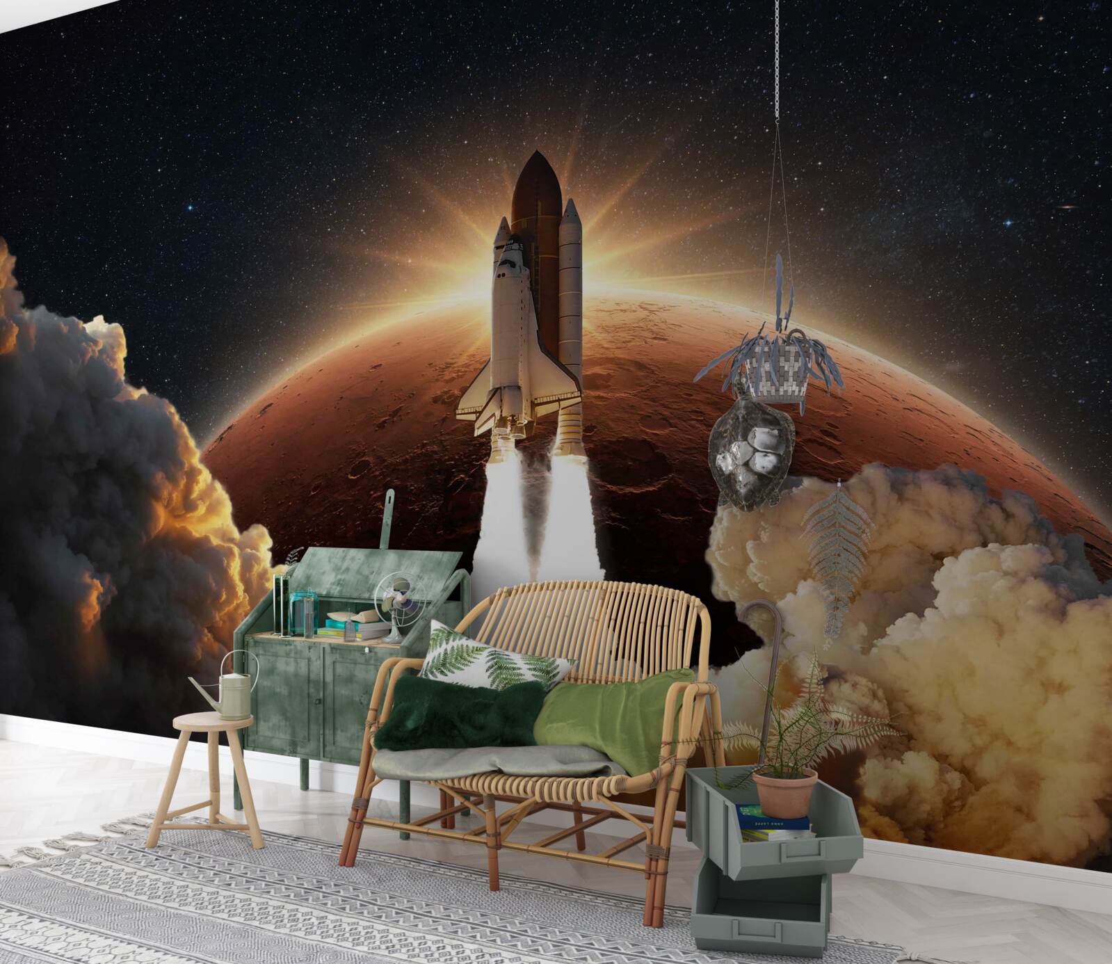 Фотошпалери космічна подорож корабля