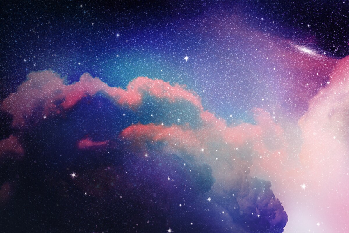 Фотошпалери зірки та зоряні пилові струмені