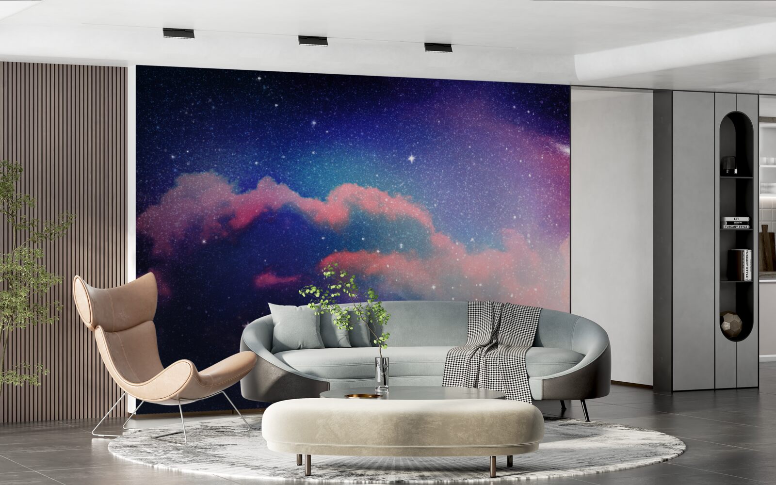 Фотошпалери зірки та зоряні пилові струмені