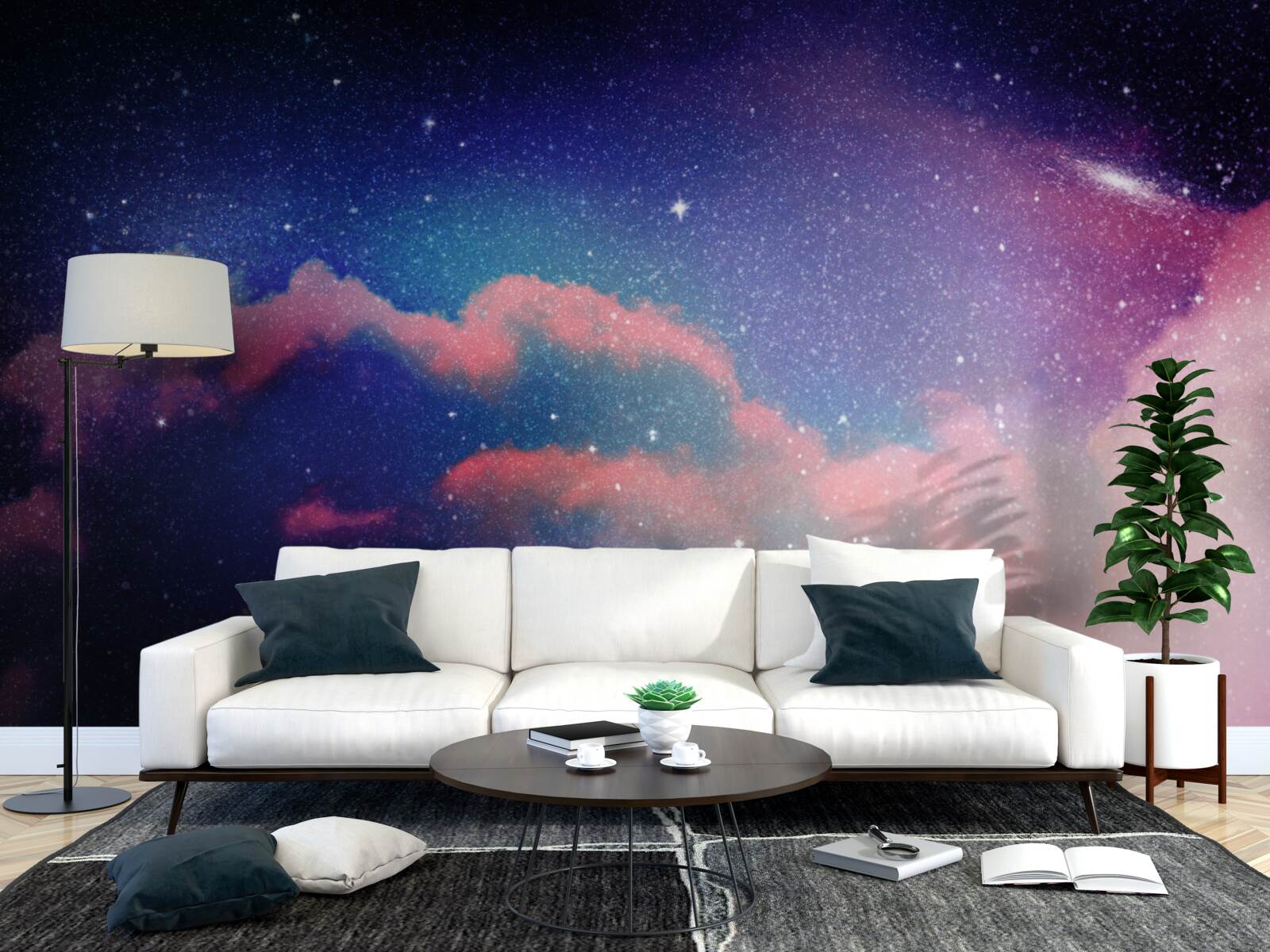 Фотошпалери зірки та зоряні пилові струмені