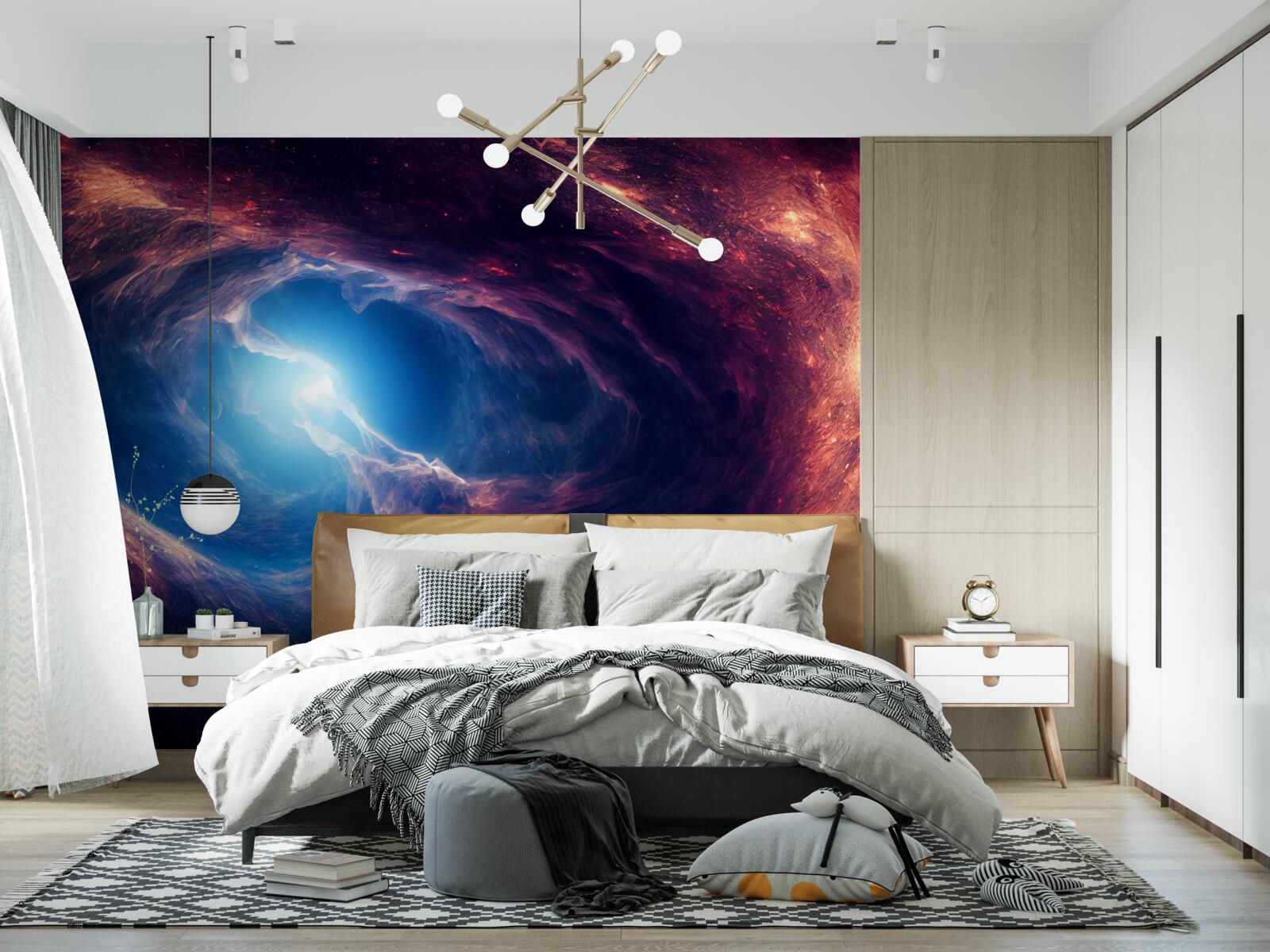 Фотошпалери туманності та космічна система