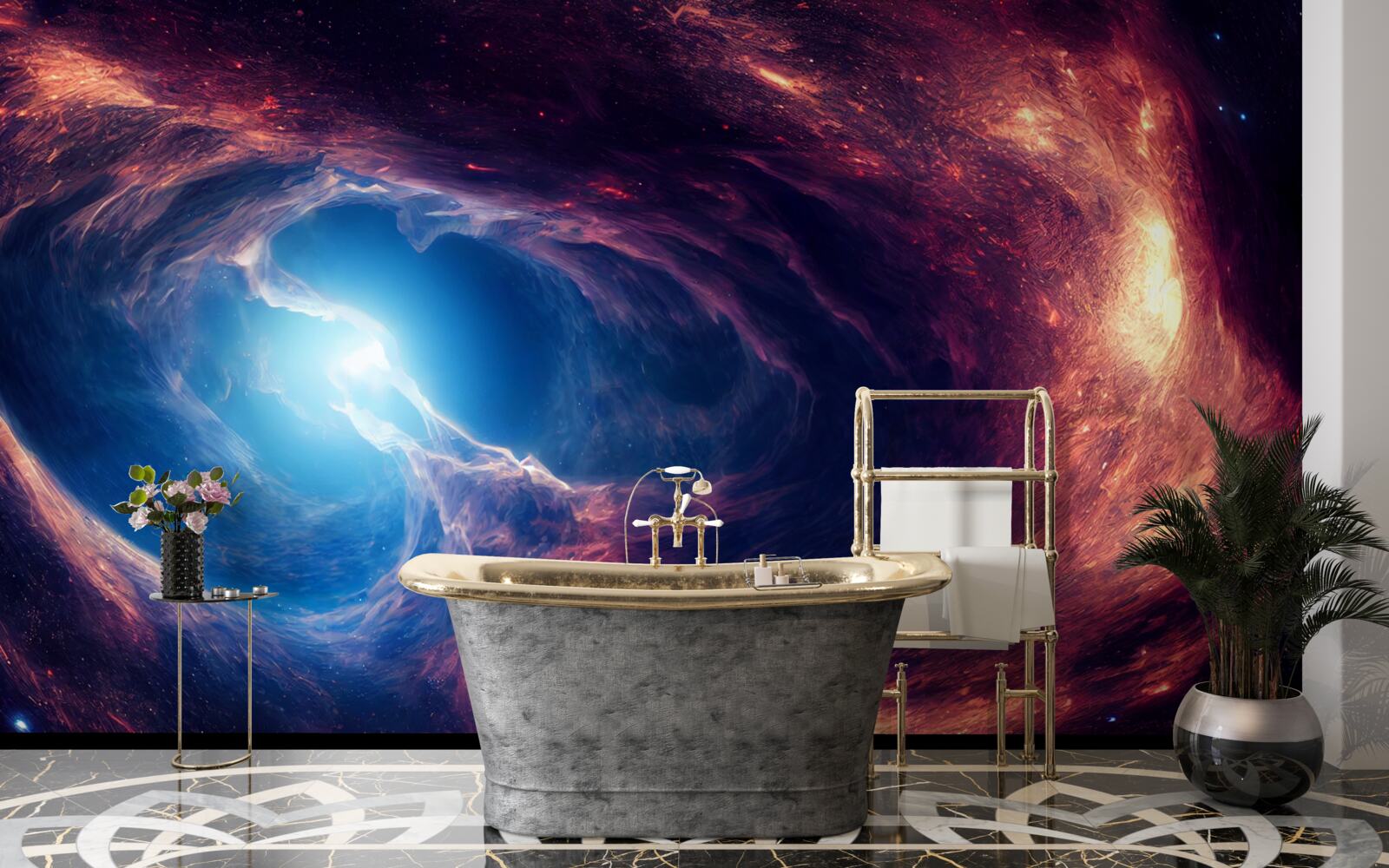 Фотошпалери туманності та космічна система