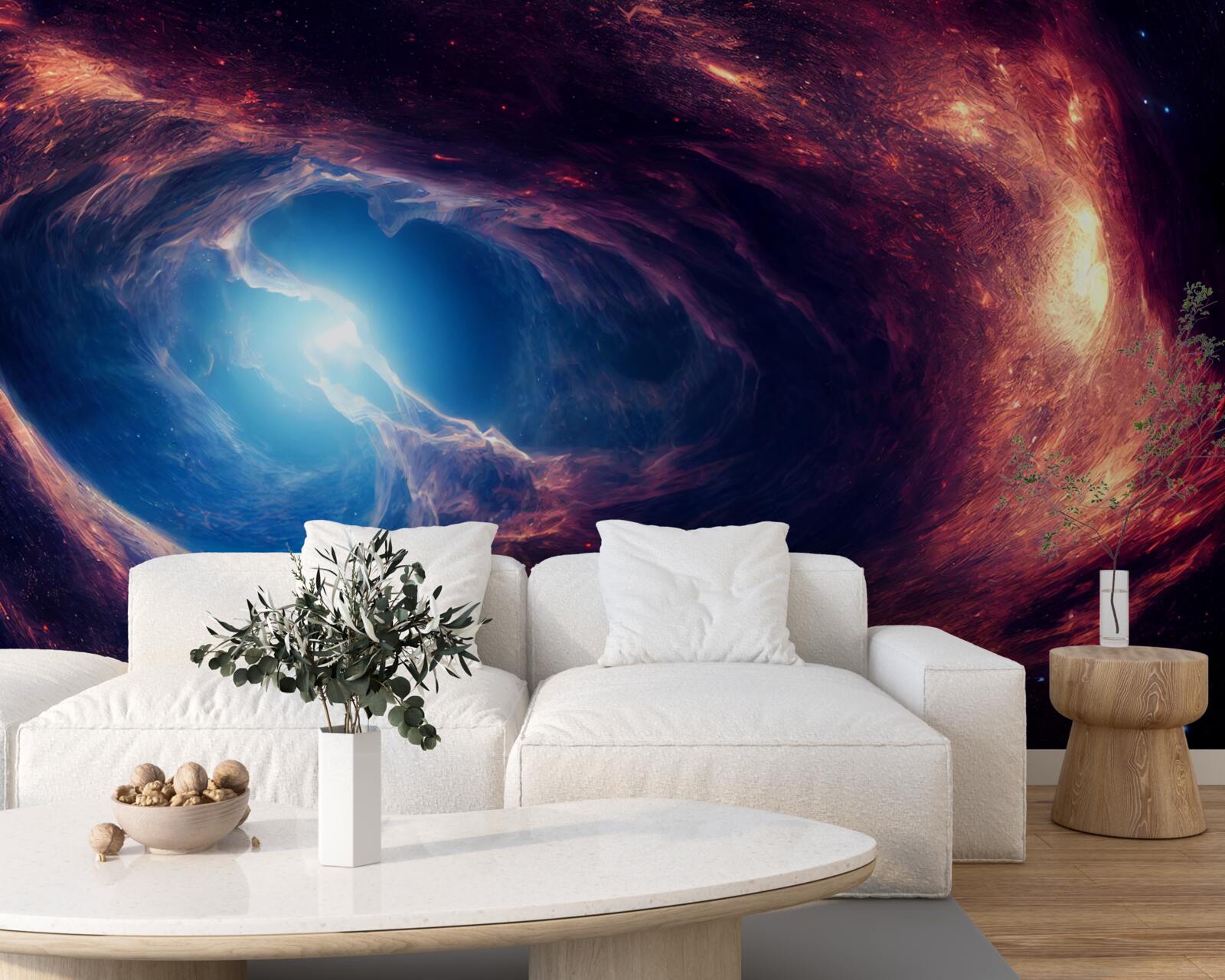 Фотошпалери туманності та космічна система