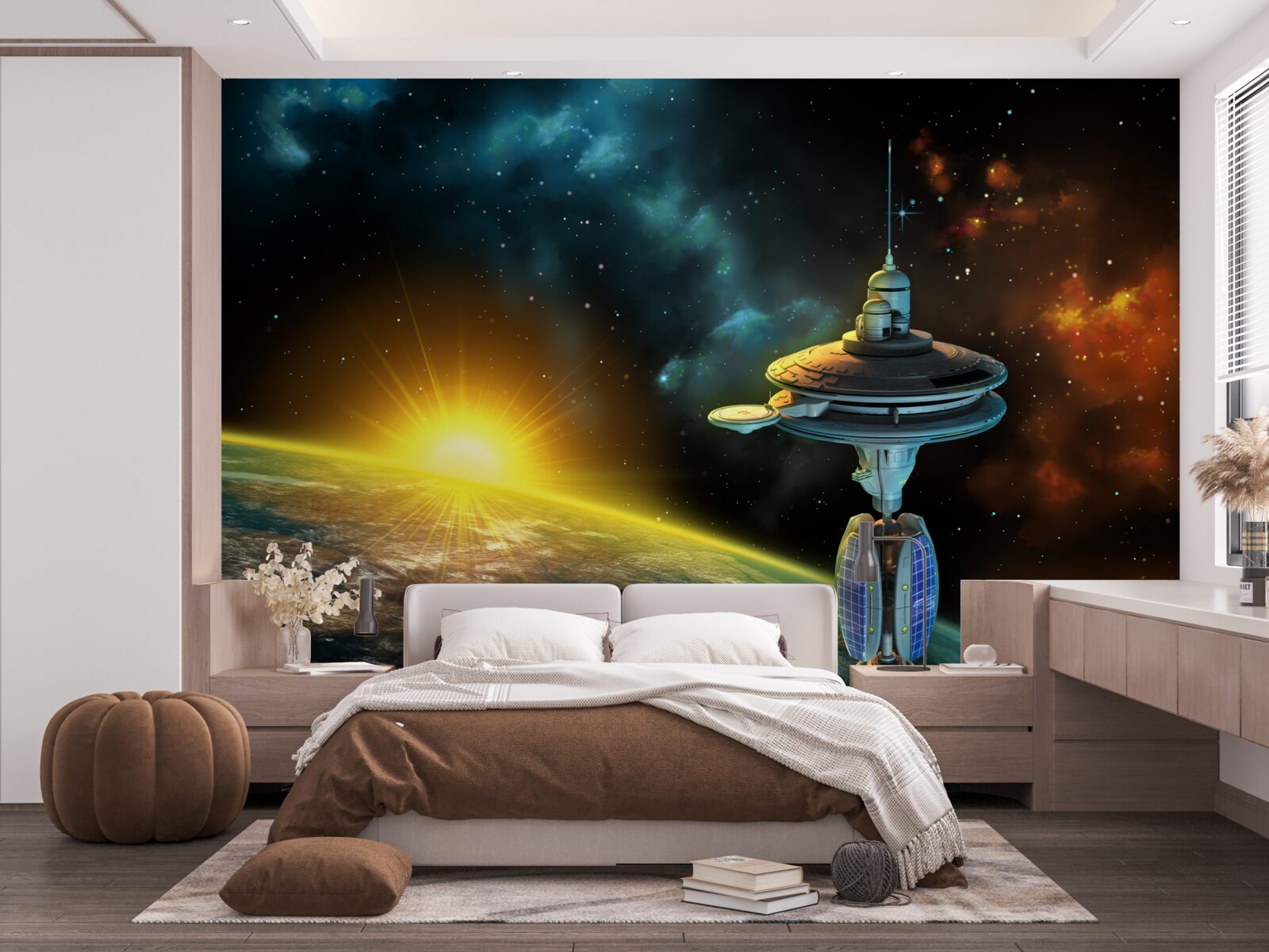 Фотошпалери космічна станція на орбіті