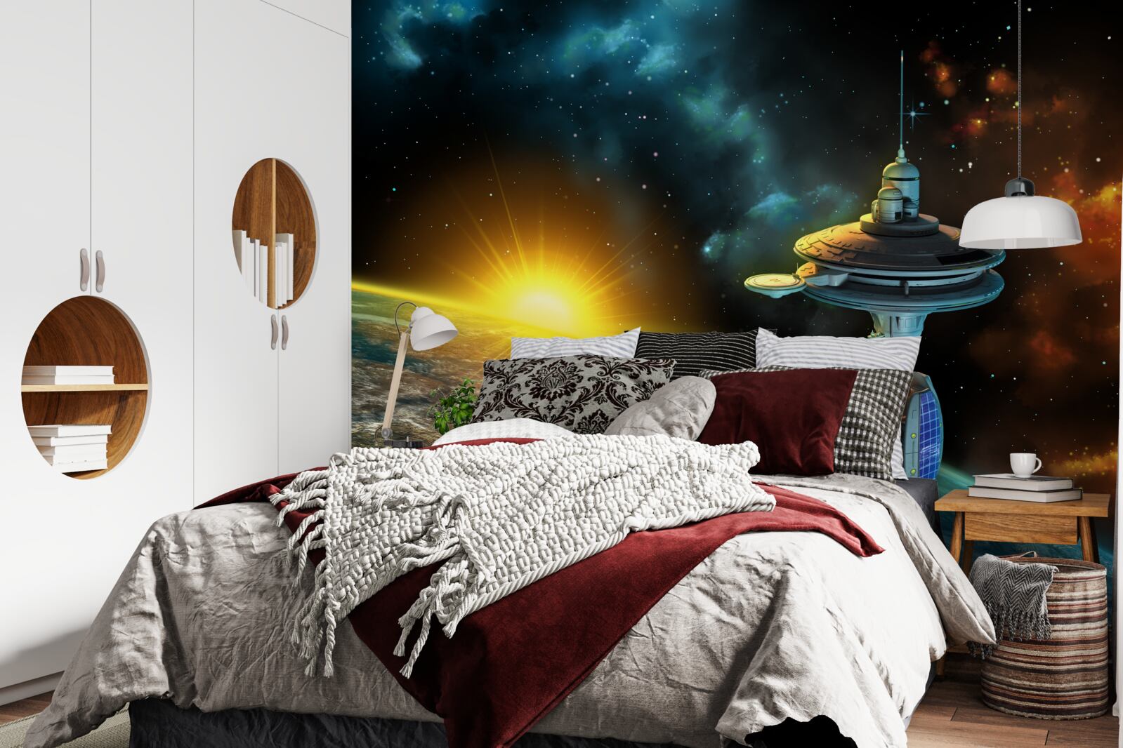 Фотошпалери космічна станція на орбіті