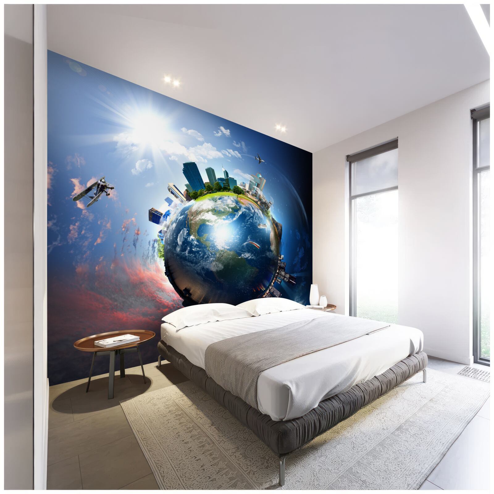 Фотошпалери модернізований глобус