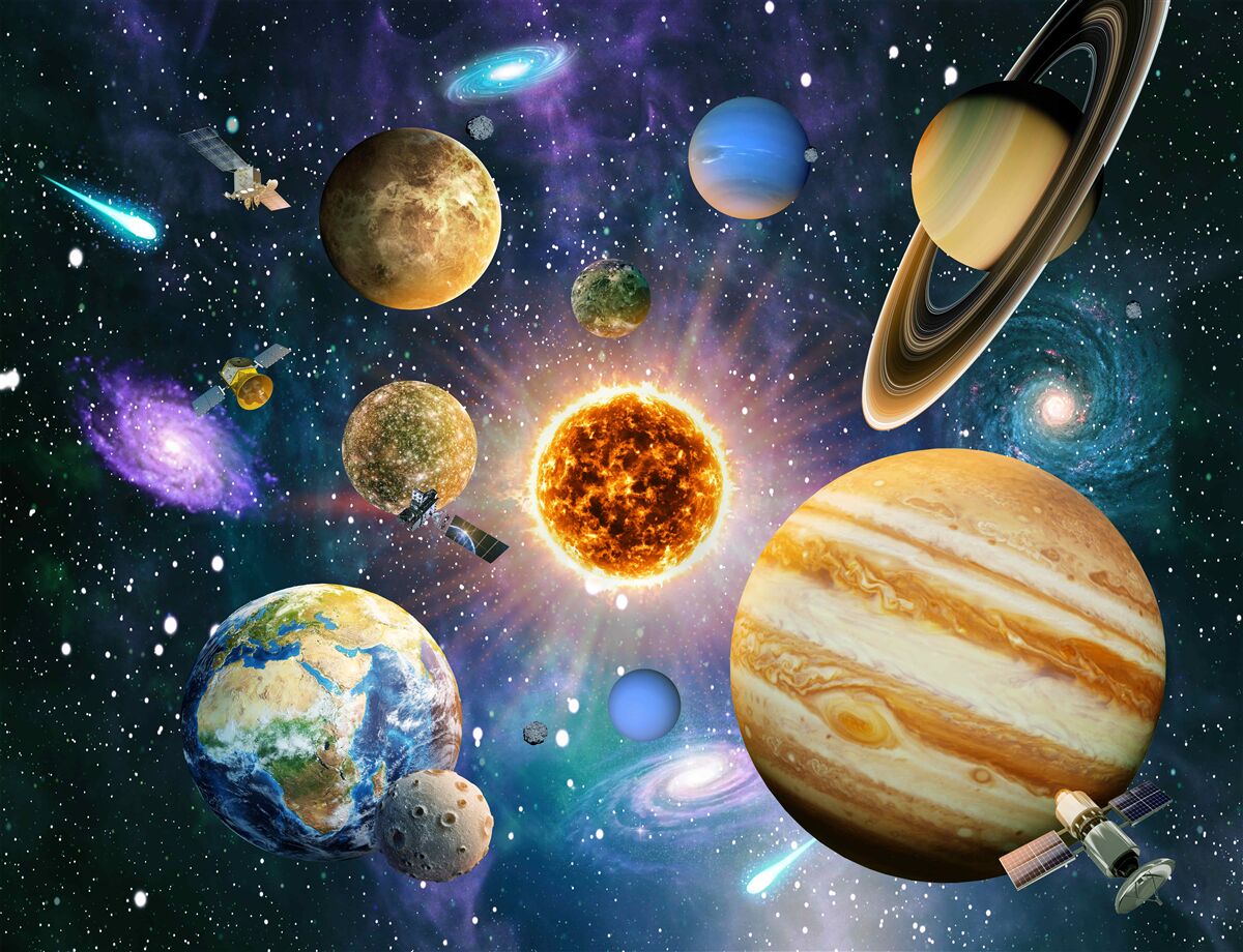 Фотошпалери форми і відтінки планет різноманітні