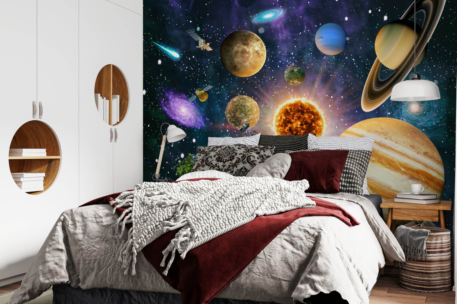 Фотошпалери форми і відтінки планет різноманітні