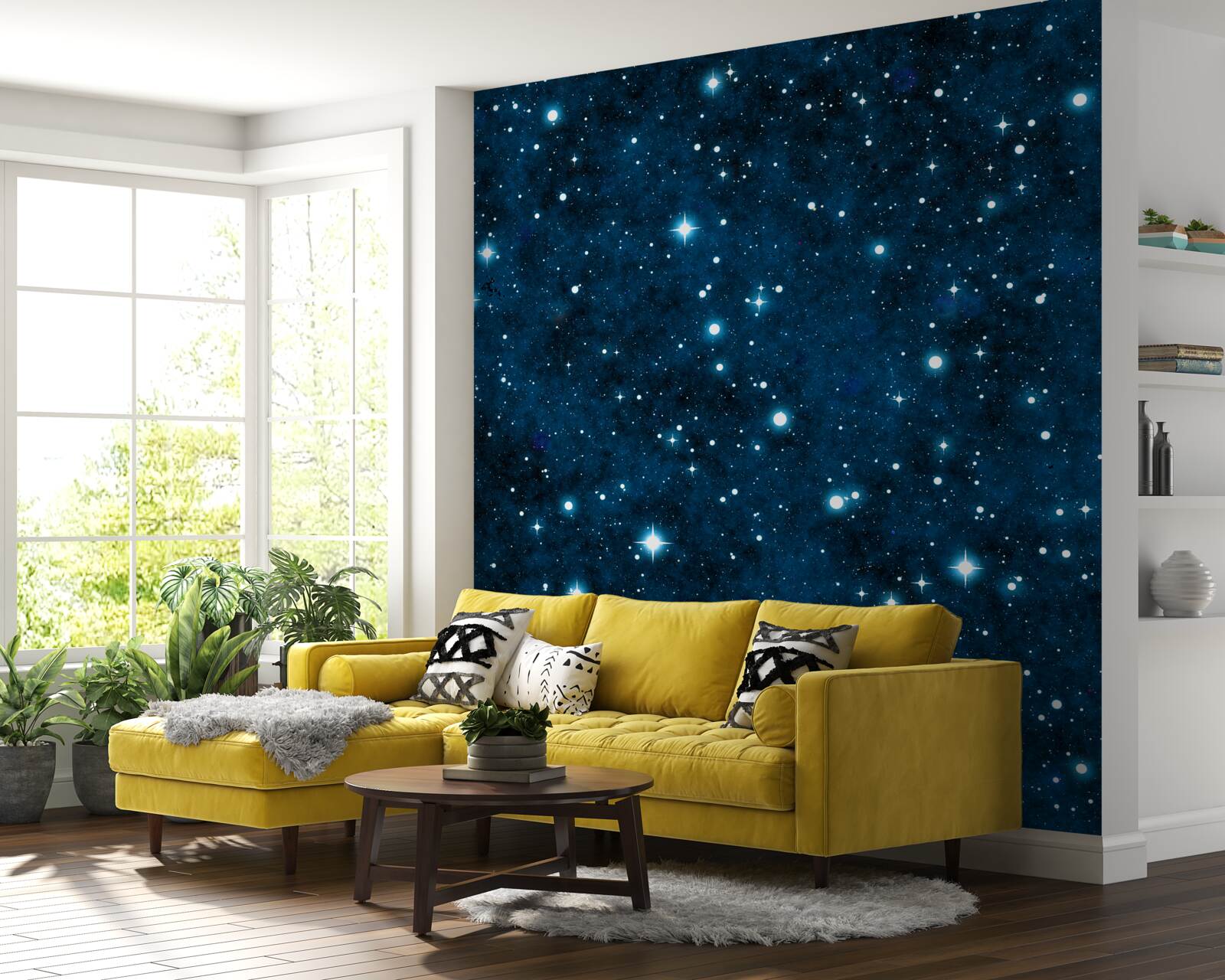 Фотошпалери зірки на небі, великі і маленькі