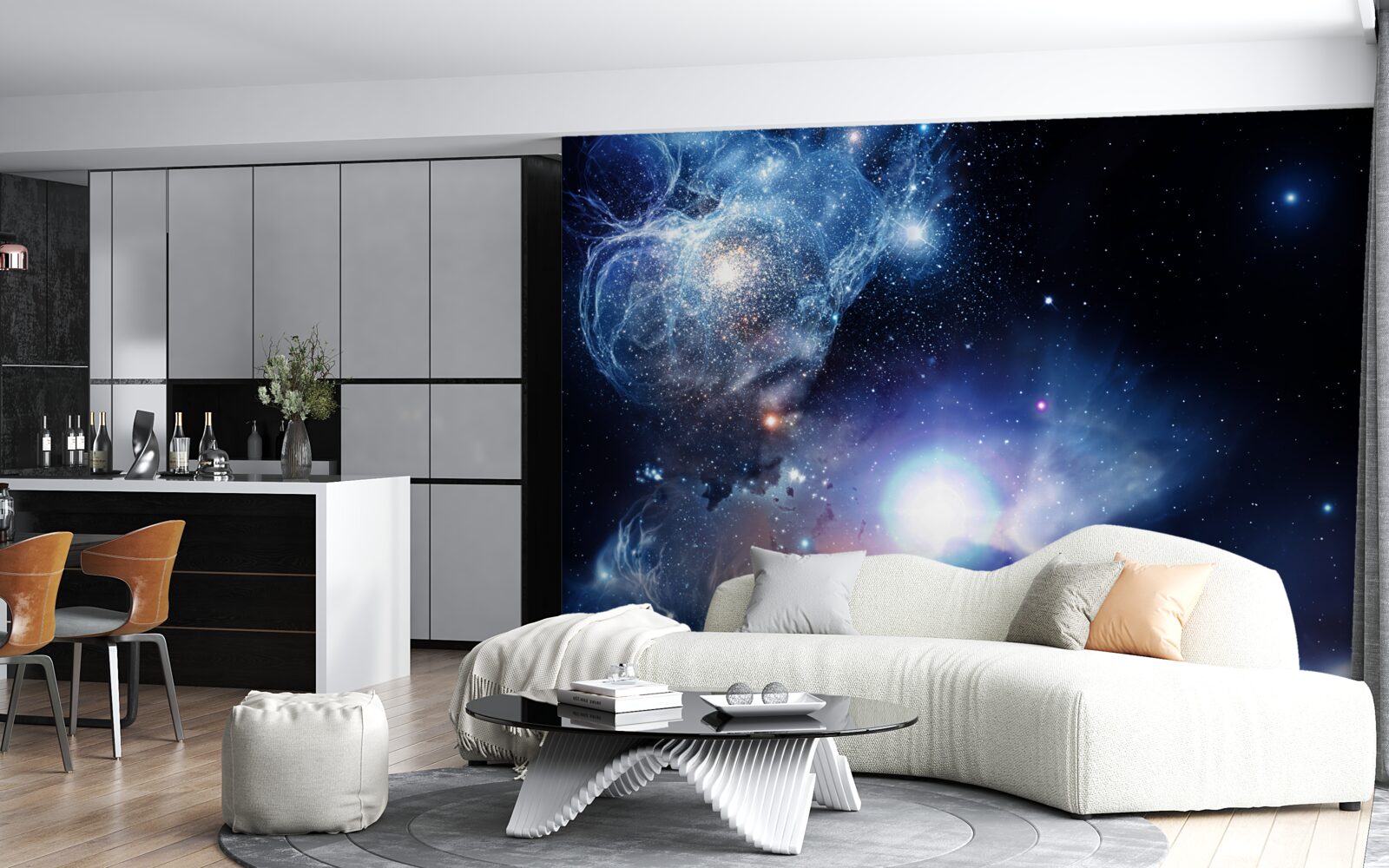 Фотошпалери зачаровує світлий небесний простір