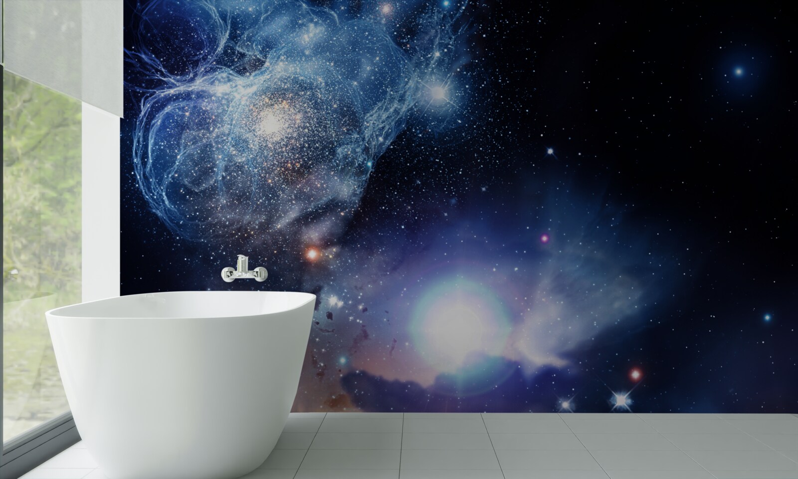 Фотошпалери зачаровує світлий небесний простір