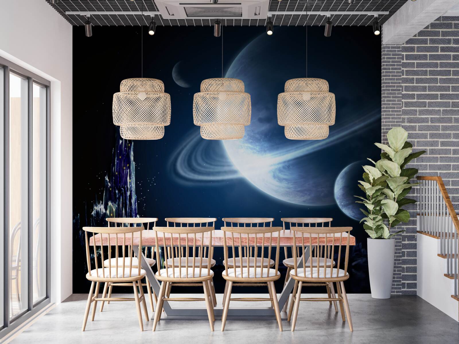 Фотошпалери захоплюючий простір вночі