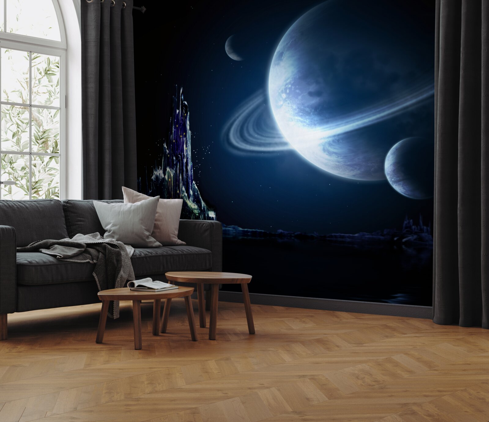 Фотошпалери захоплюючий простір вночі