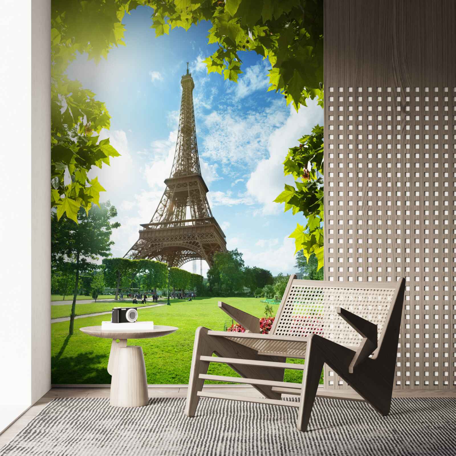 Фотошпалери захоплююча панорама Ейфелевої вежі
