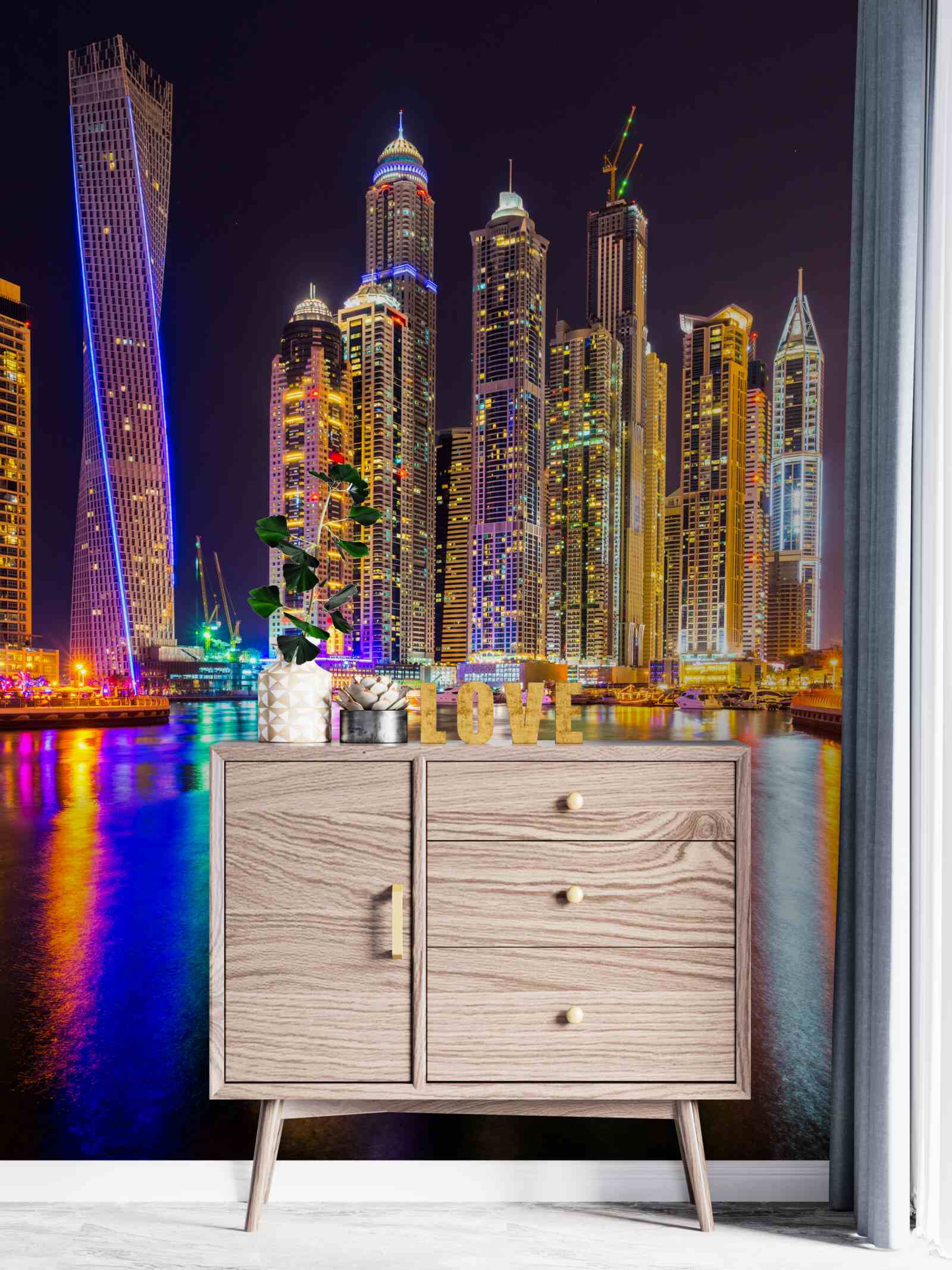 Фотошпалери нічне освітлення міста