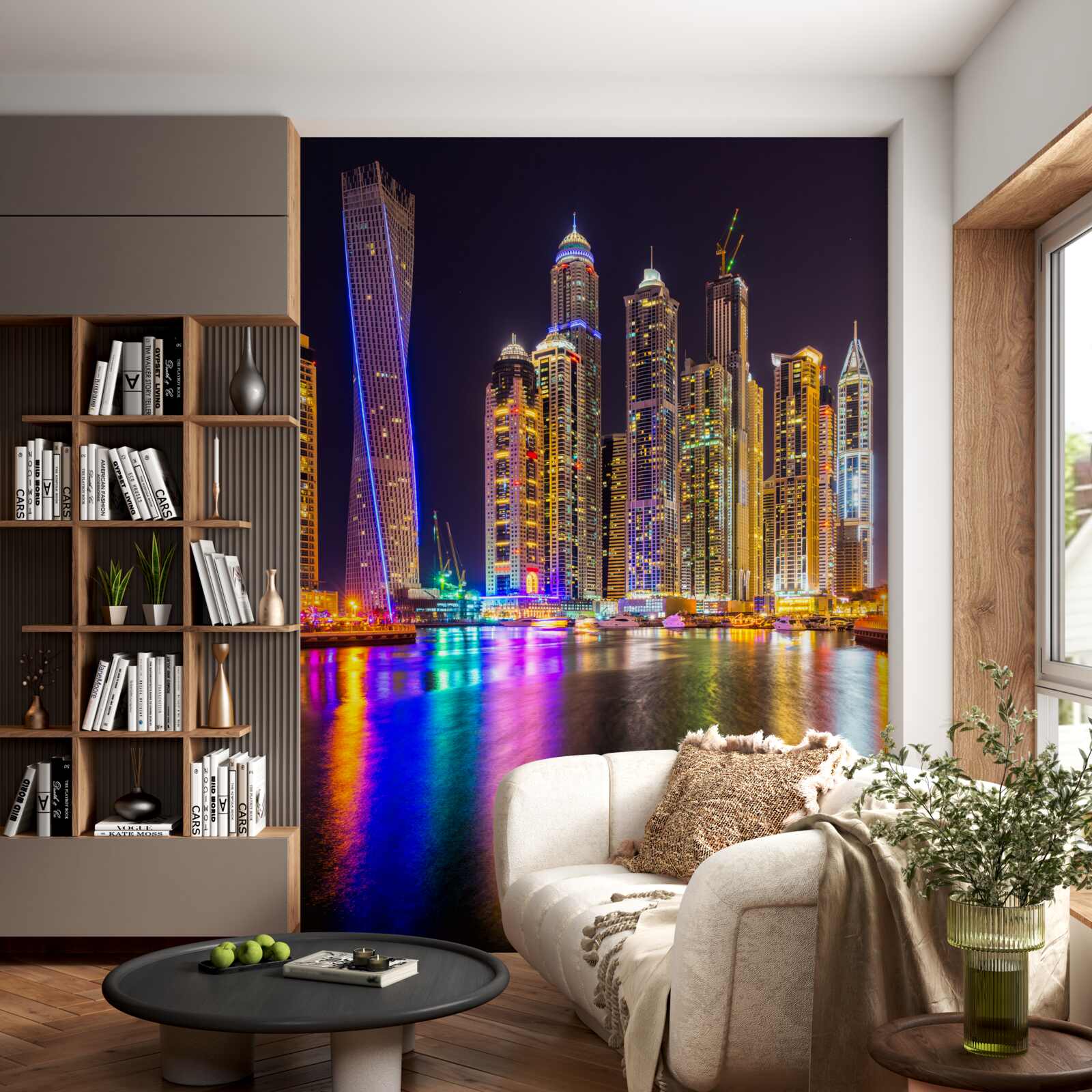 Фотошпалери нічне освітлення міста