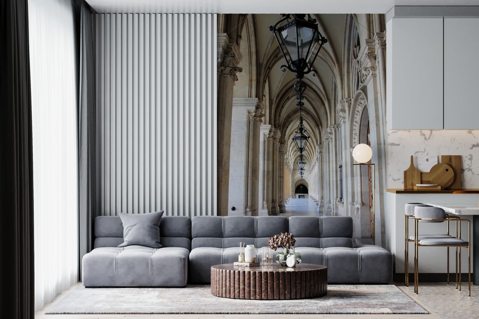 Фотошпалери готичні арки віденської міської ради