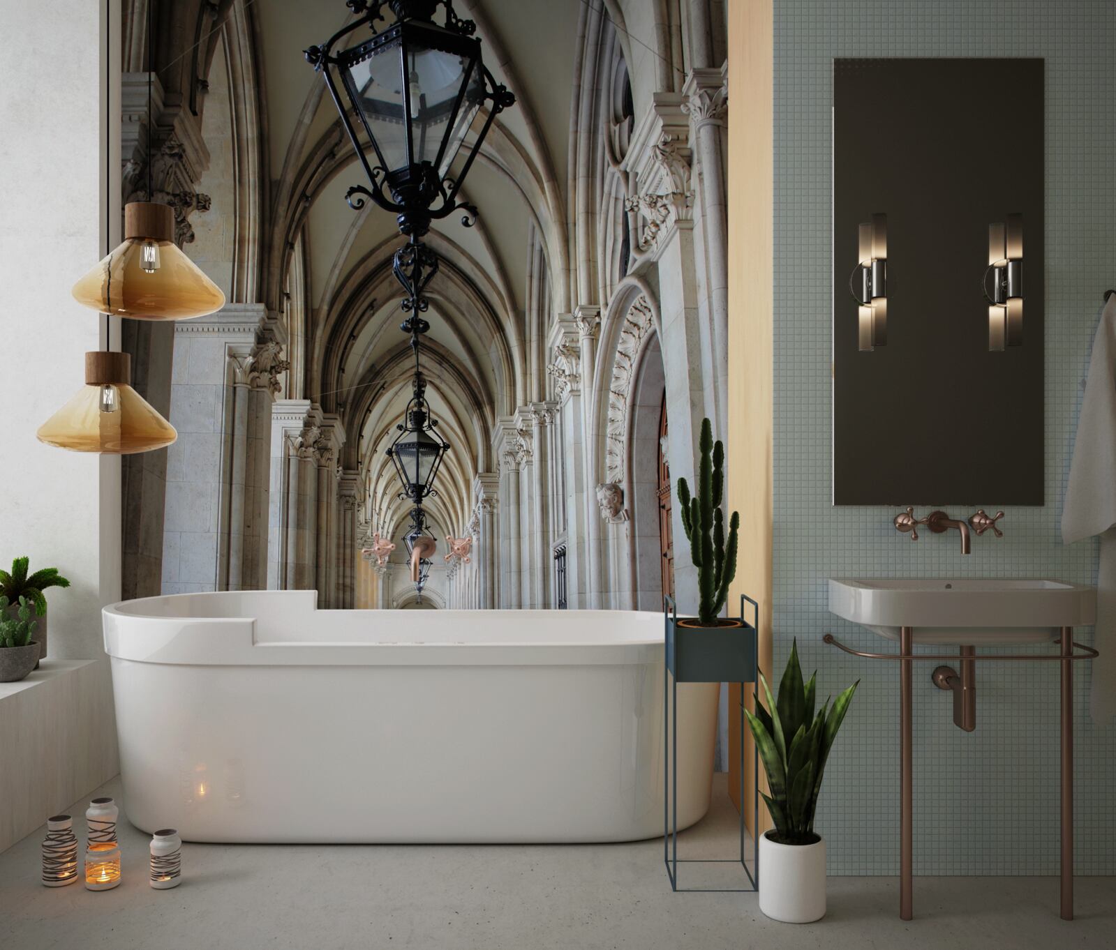 Фотошпалери готичні арки віденської міської ради