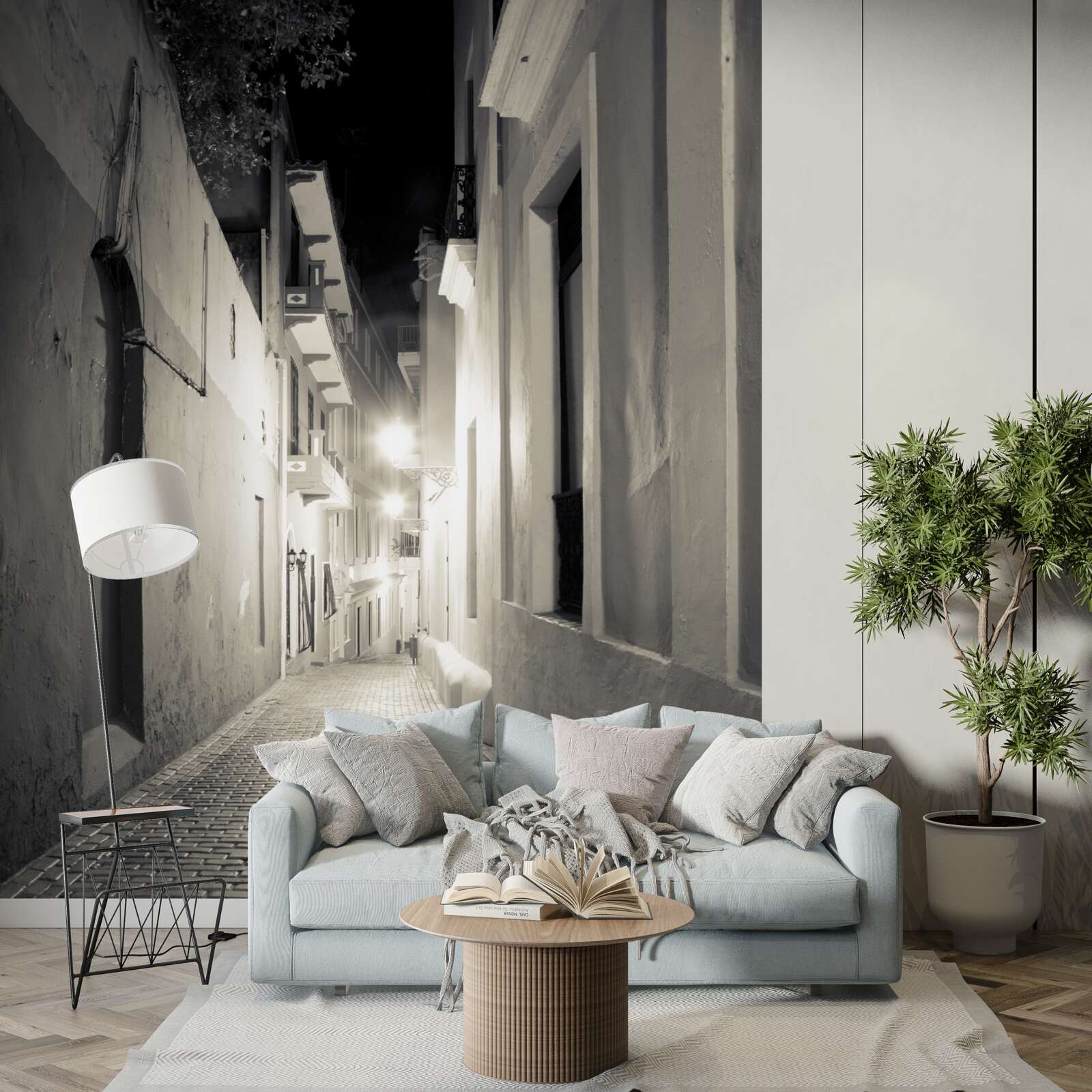 Фотошпалери нічна вулиця без людей